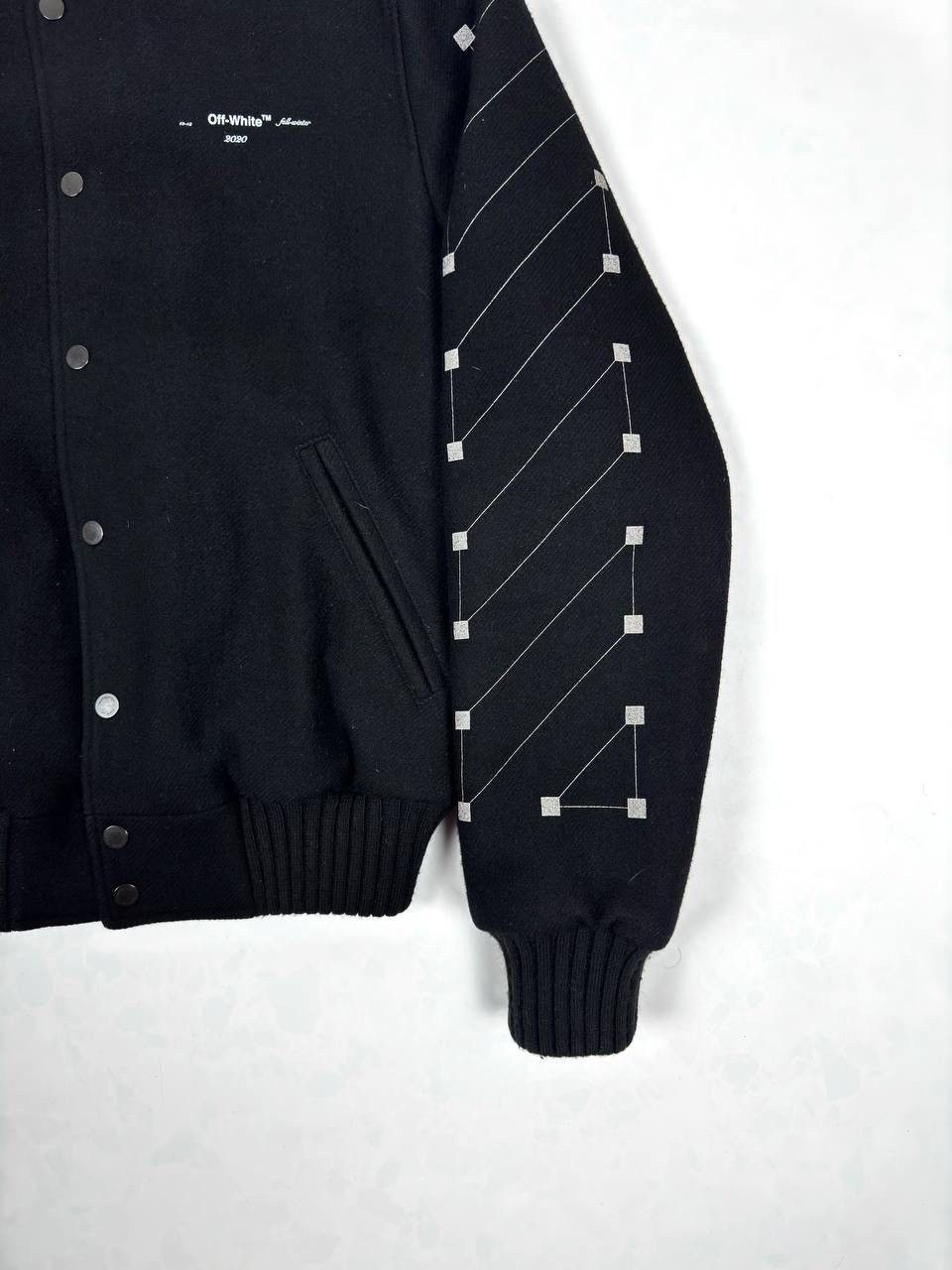 Off-White Off-White Wool Varsity Bomber Jacket Size US M / EU 48-50 / 2 - 5 Thumbnail