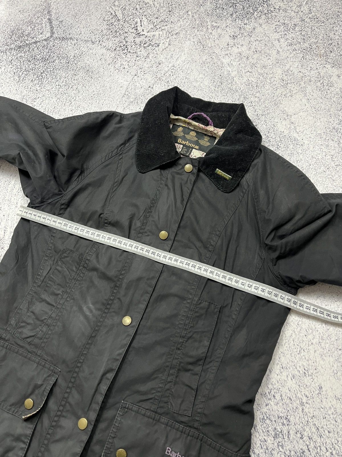 Barbour Vintage Barbour Print Beadnell Waxed Jacket Size UK 10 Rare Size M / US 6-8 / IT 42-44 - 23 Thumbnail