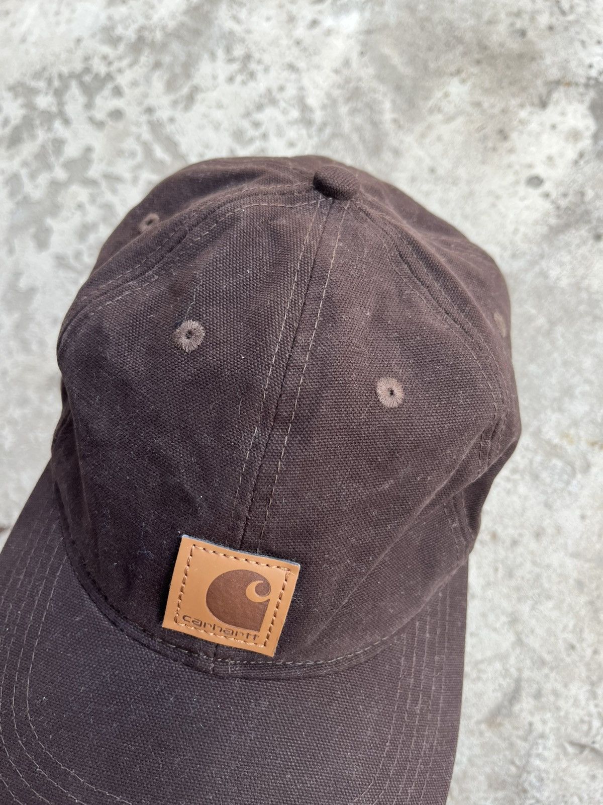 Carhartt Vintage Carhartt Brown Five Panel Streetwear Cap Hat Y2K Size ONE SIZE - 9 Thumbnail