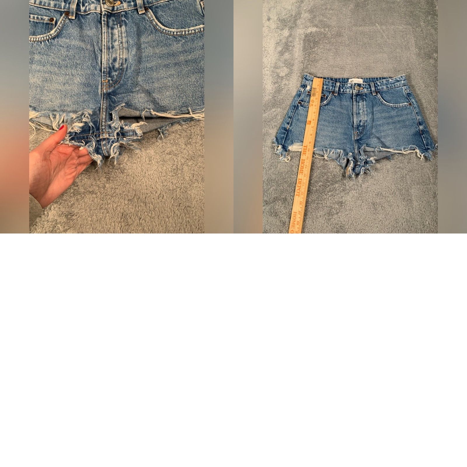 Zara Zara Denim Cut-Off Blue Women Shorts 4 Regular Blue Cut-Off Women Shorts 4 Zara Size 27" / US 4 / IT 40 - 9 Thumbnail