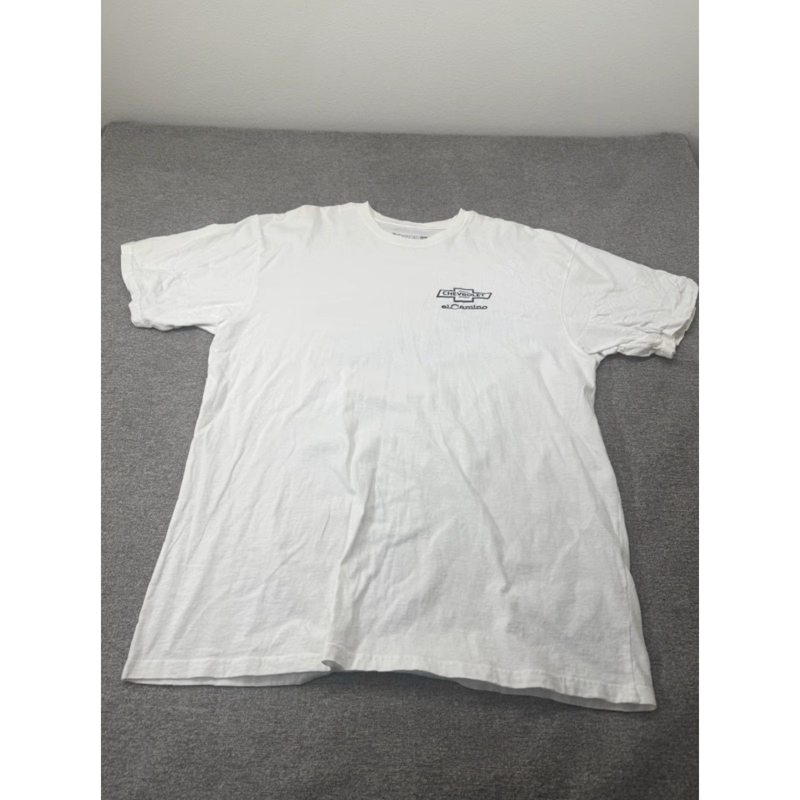 Vintage VINTAGE Chevy 375 Turbo-Jet Shirt Mens 2XL Muscle Car Graphic Tee Short Sleeve White Black 90s Cars Mens Size US XXL / EU 58 / 5 - 3 Thumbnail