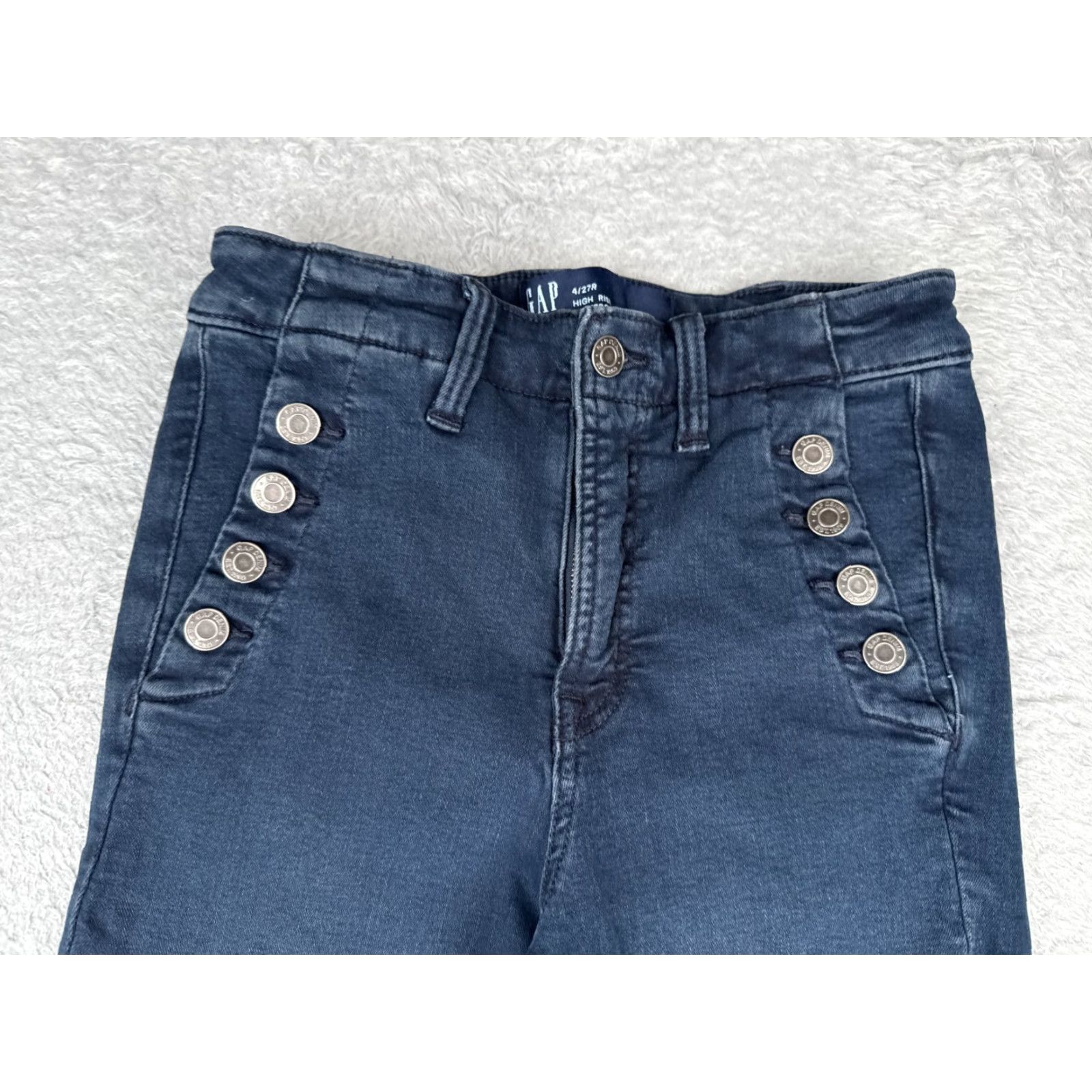 Gap Gap Jeans Womens 4 Blue Denim High Rise Jegging 26x26 Regular - 5-Pocket Cotton Blend Casual Classic Gap 1969 Womens Jeans Size 27" / US 4 / IT 40 - 4 Thumbnail