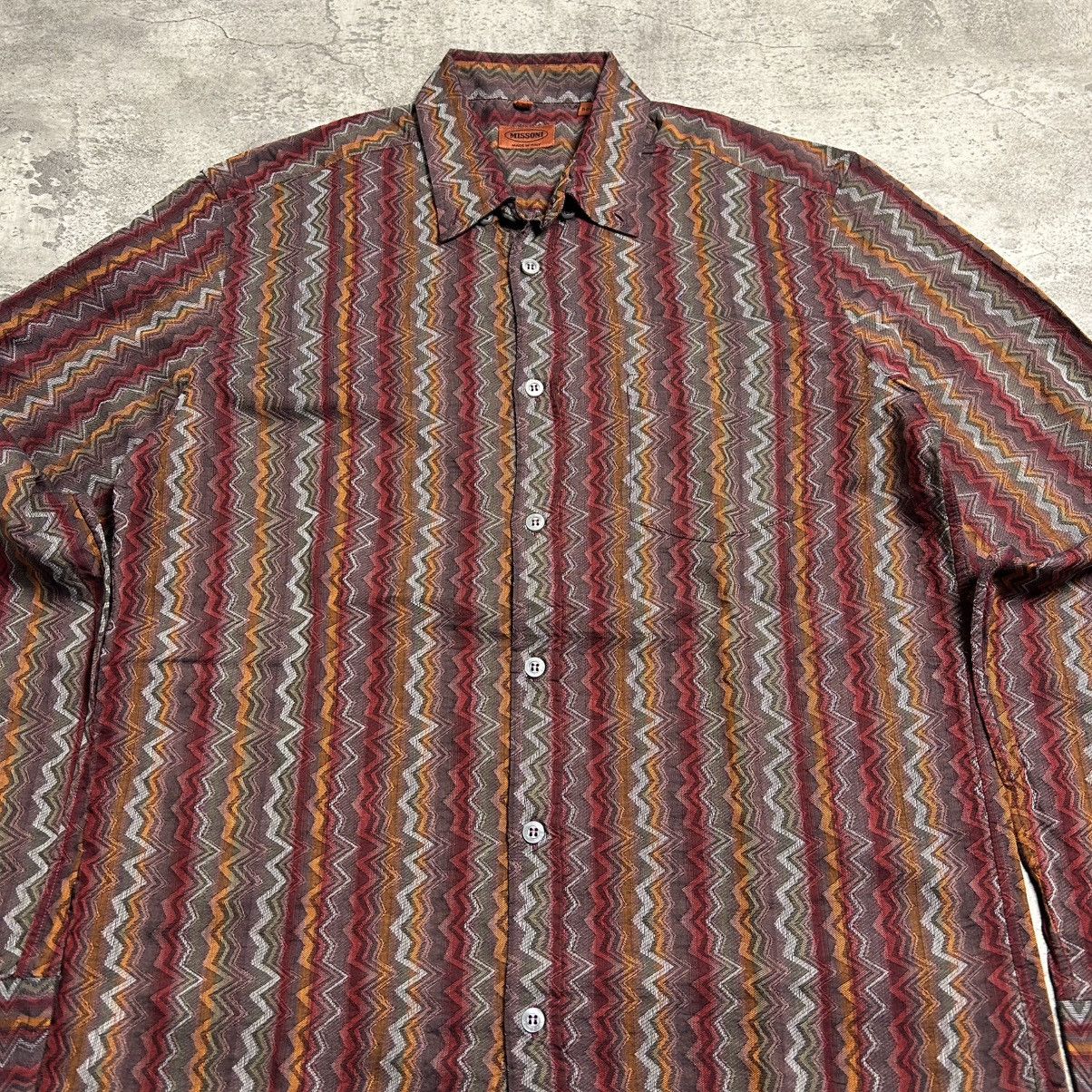 Missoni Vintage MISSONI Pattern Art Size US L / EU 52-54 / 3 - 3 Thumbnail