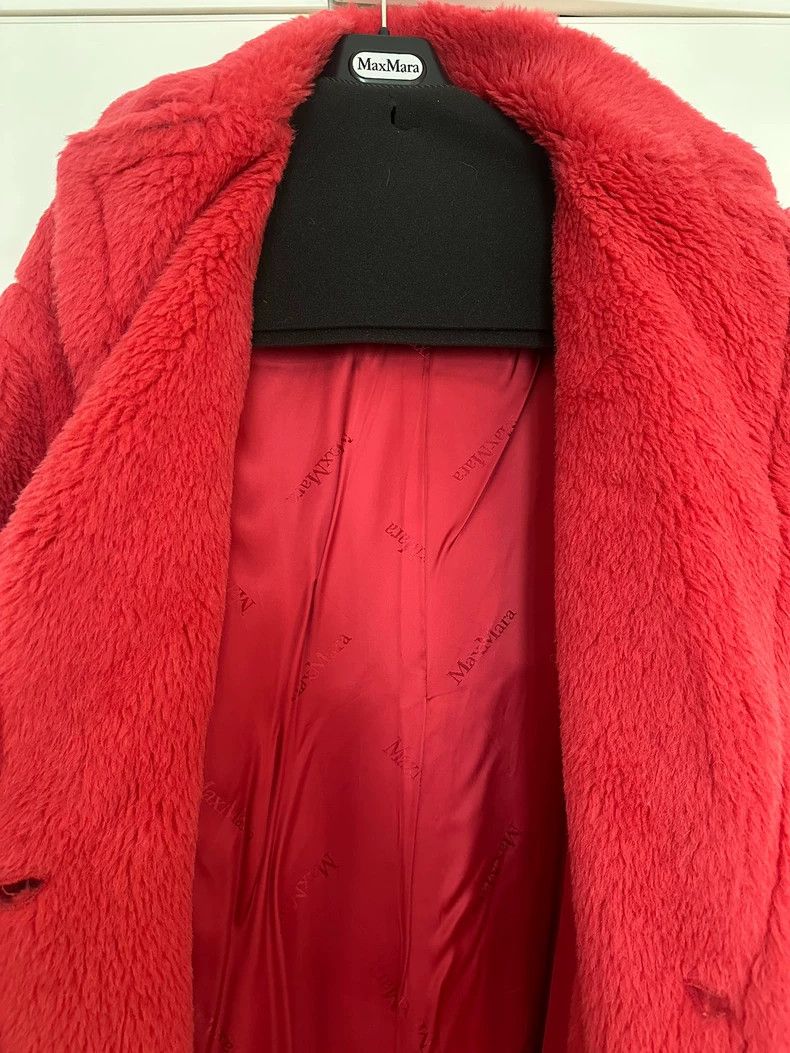 Max Mara Max Mara Coral red teddy bear coat Size S / US 4 / IT 40 - 3 Thumbnail
