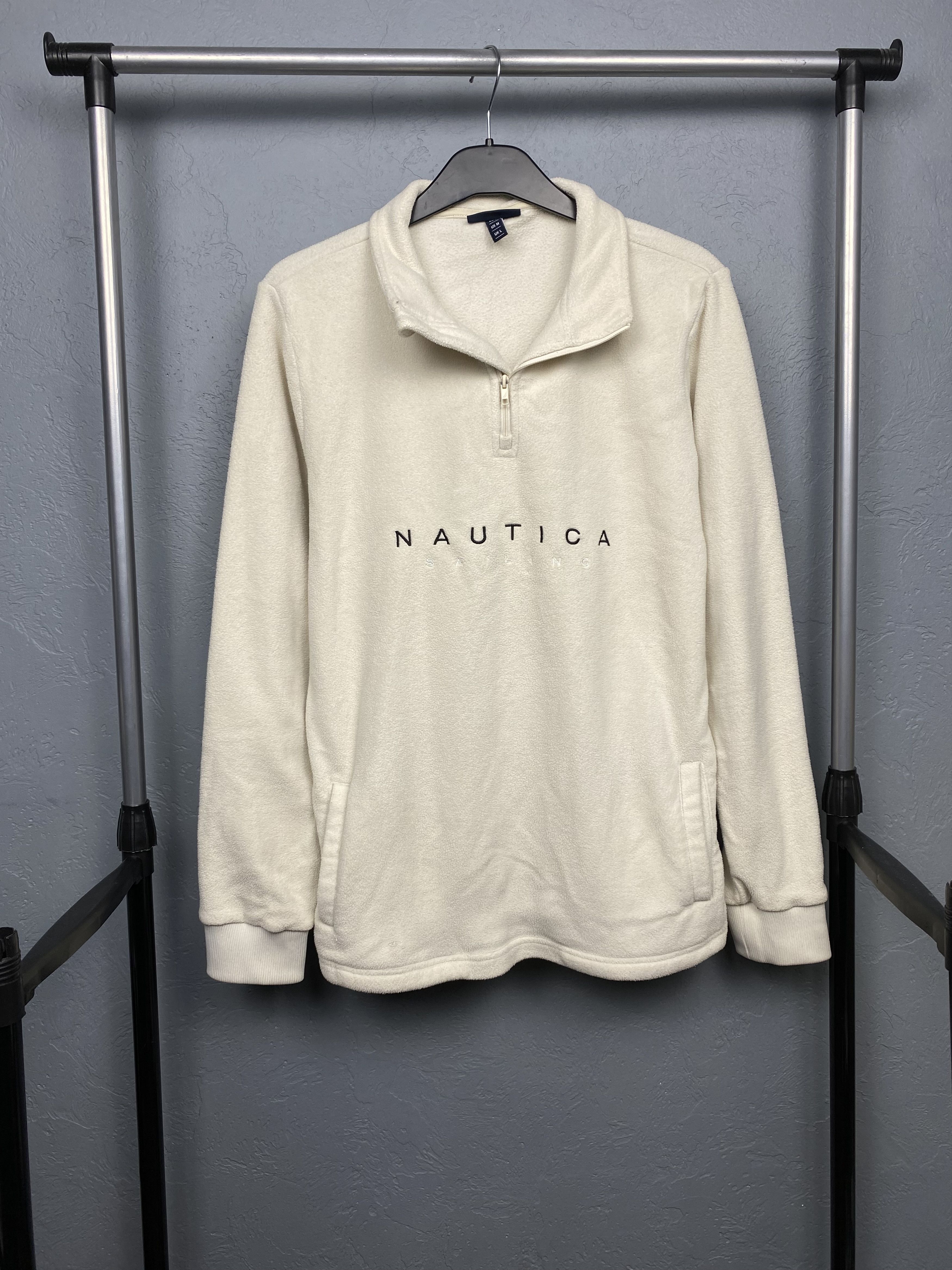 Nautica Nautica Sailing Mens 1\4 Quarter Zip Fleece Jacket Size US L / EU 52-54 / 3 - 1 Thumbnail