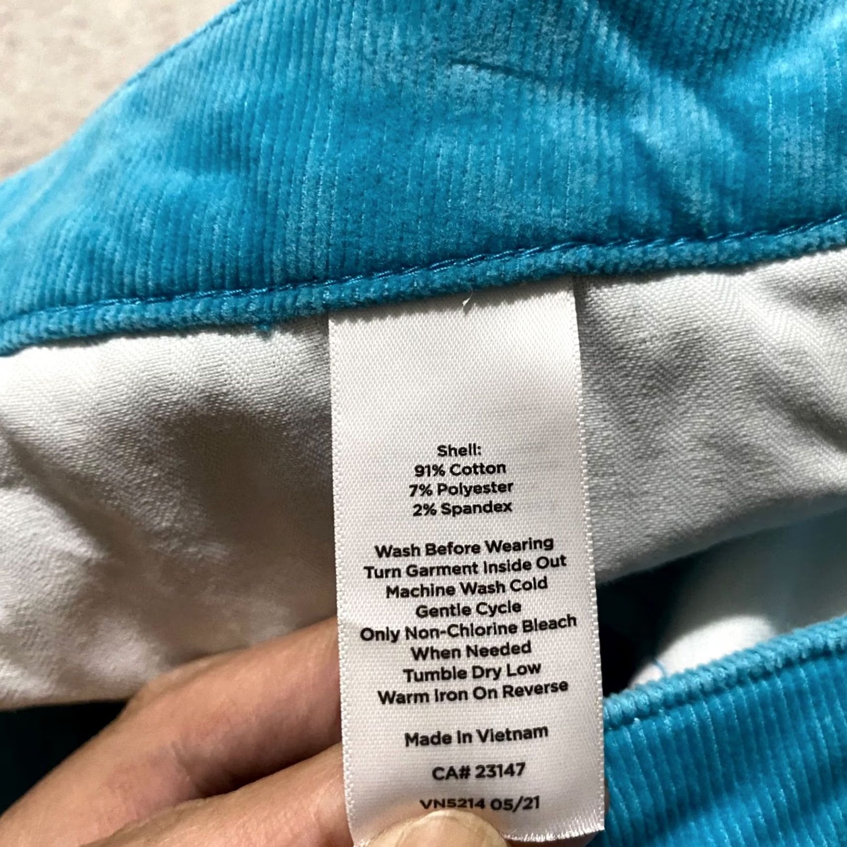 Talbots Talbots Jeans Womens sz 10 Jegging High Rise Blue Corduroy Medium Wash Size 30" / US 8 / IT 44 - 4 Thumbnail