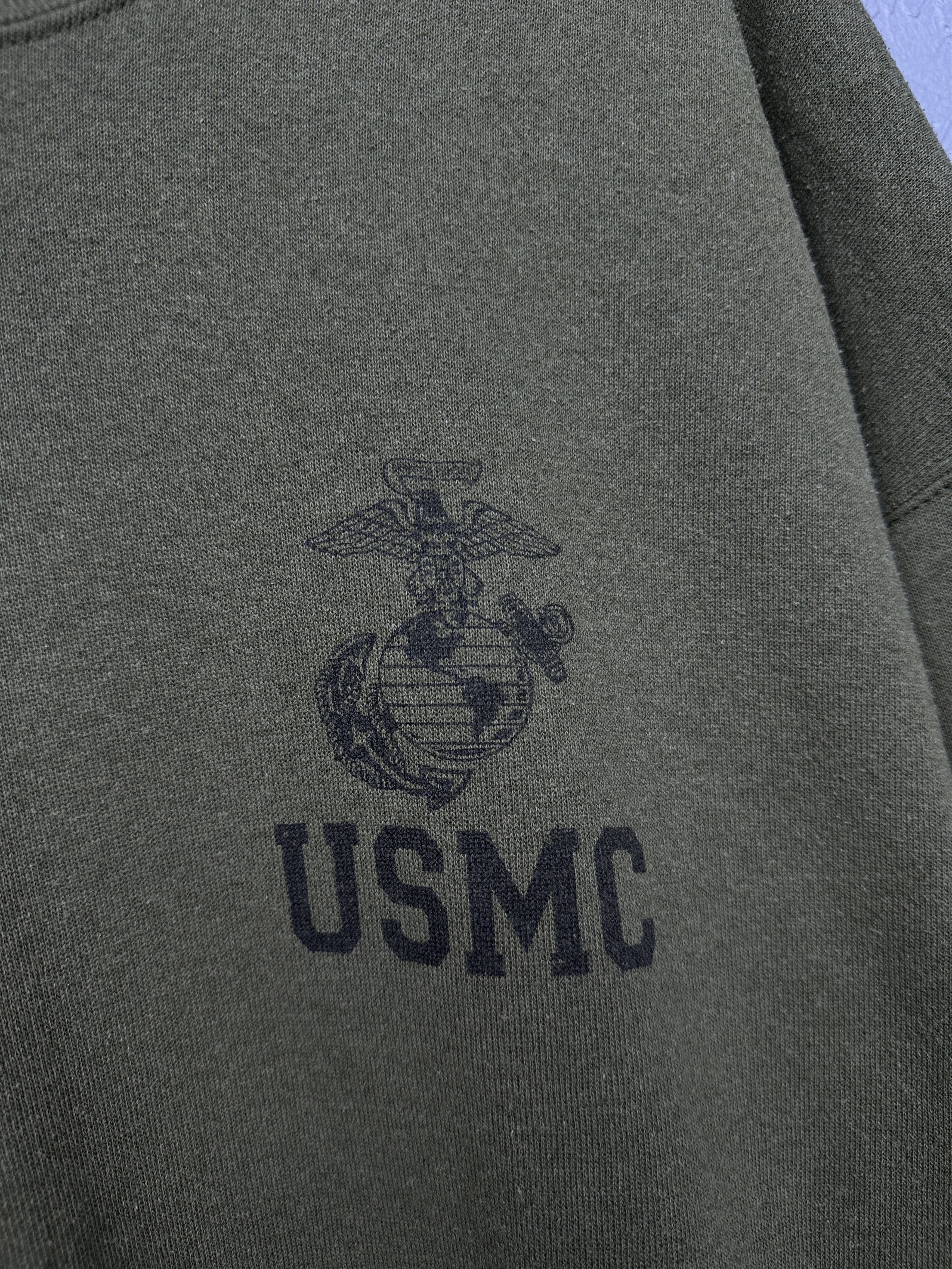 Vintage USMC 90s Vintage Mens Training Sweatshirt Made in USA Size US XXL / EU 58 / 5 - 3 Thumbnail