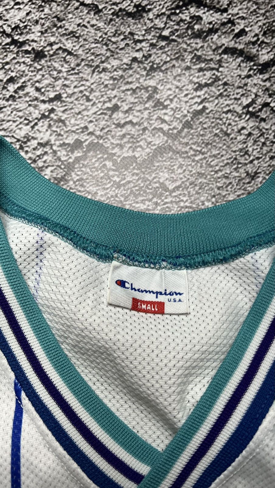 Champion VTG 90’s Charlotte Hornets NBA Larry Johnson champion jersey Size US S / EU 44-46 / 1 - 4 Thumbnail
