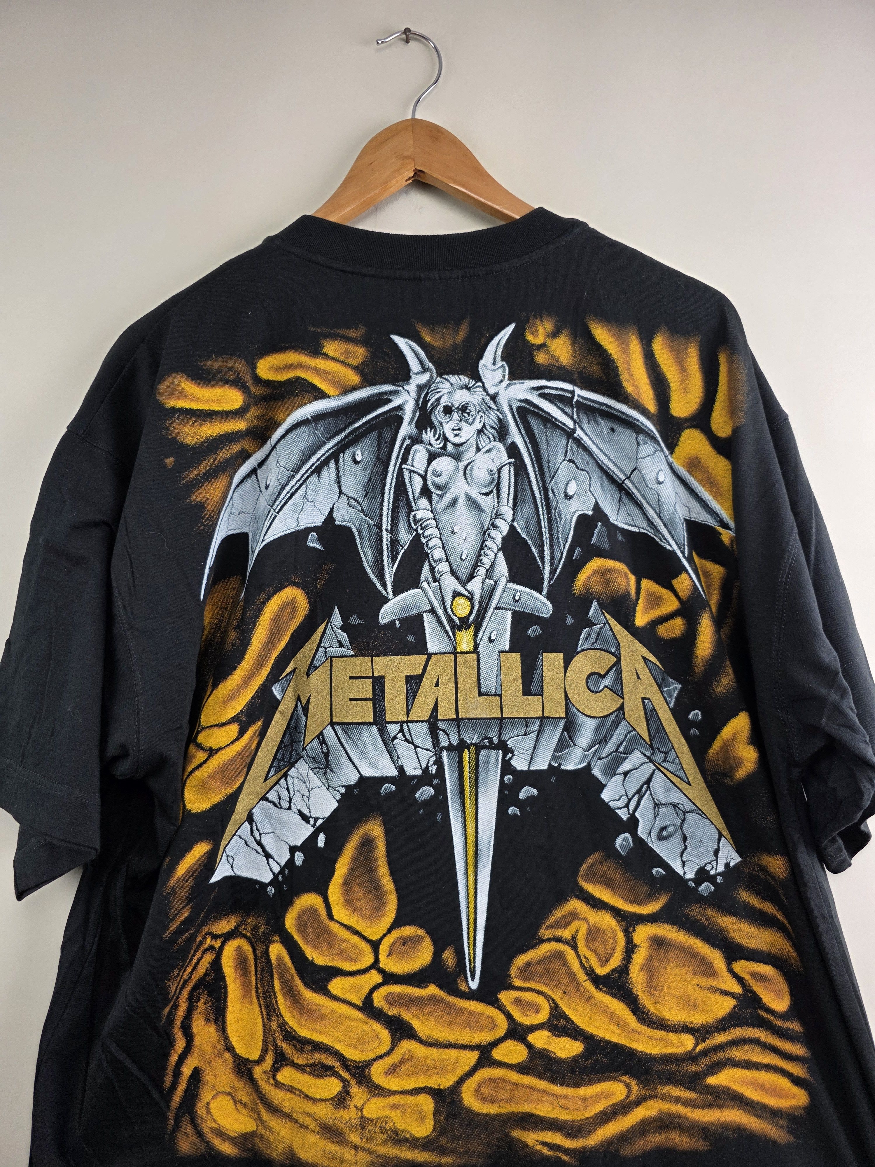 Band Tees × Metallica × Vintage 90s Metallica Don't tread on me Euro Pushead XL 24" 30" Size US XL / EU 56 / 4 - 5 Thumbnail