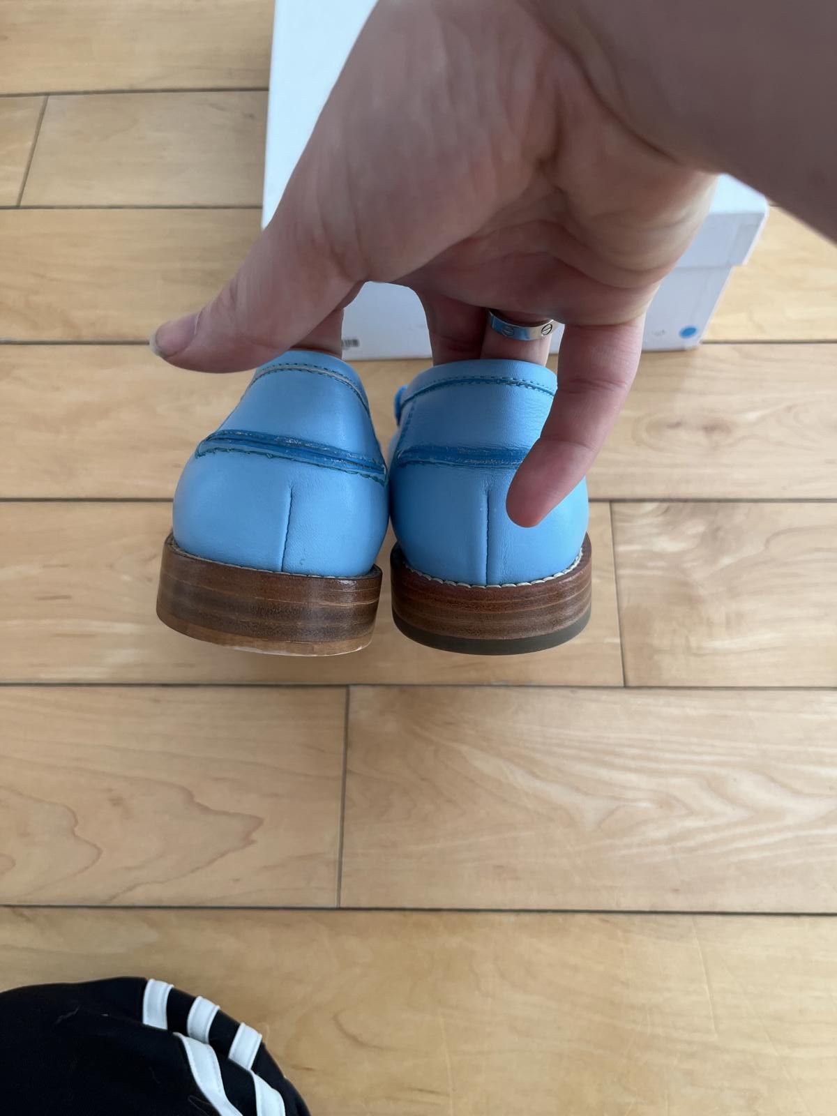 Other Lemare Baby Blue Penny Loafers Size US 7 / IT 37 - 2 Thumbnail