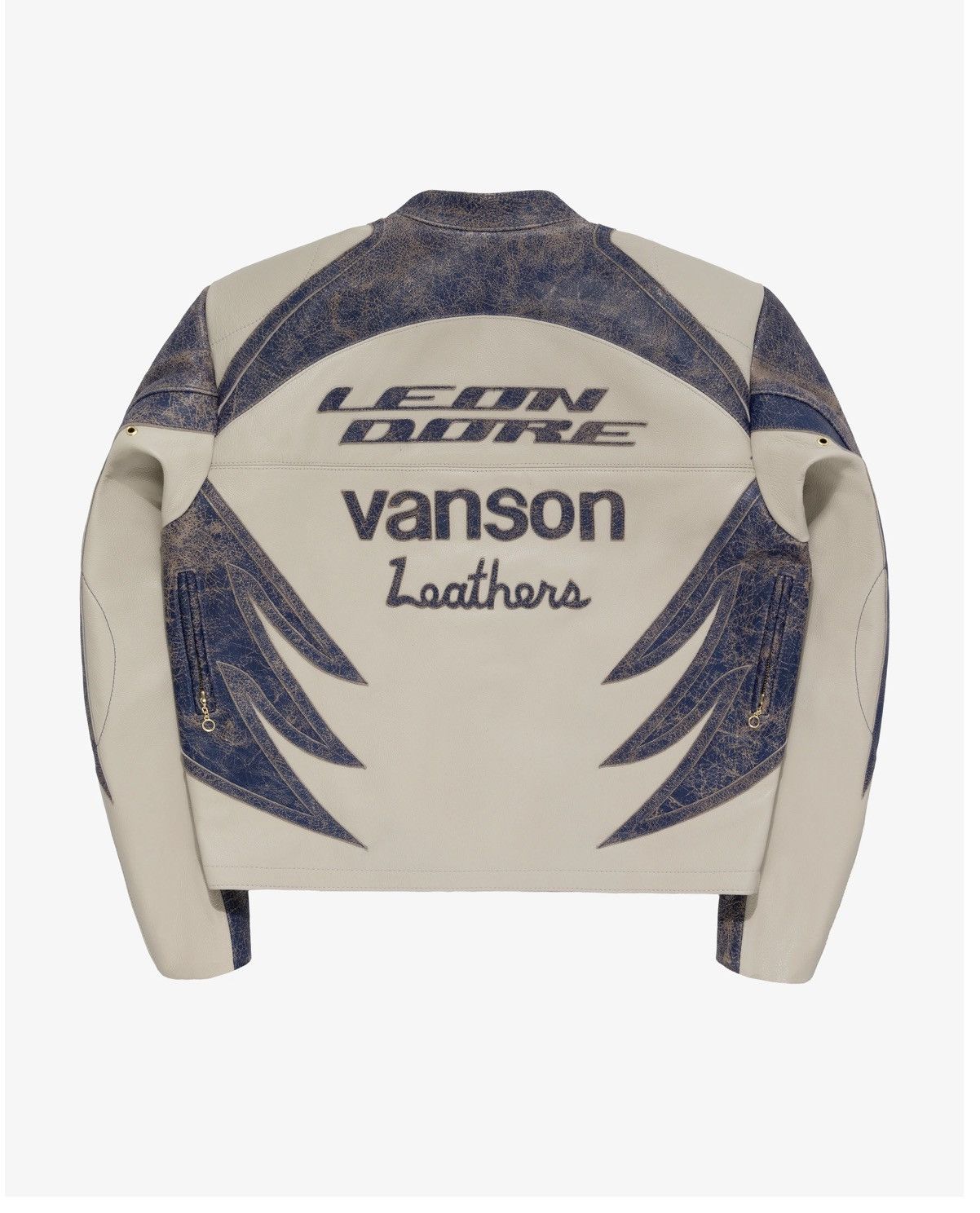 Aime Leon Dore × Vanson Leathers New ALD X Vanson Leathers Disstressed Leather Moto Jacket Size US M / EU 48-50 / 2 - 2 Thumbnail