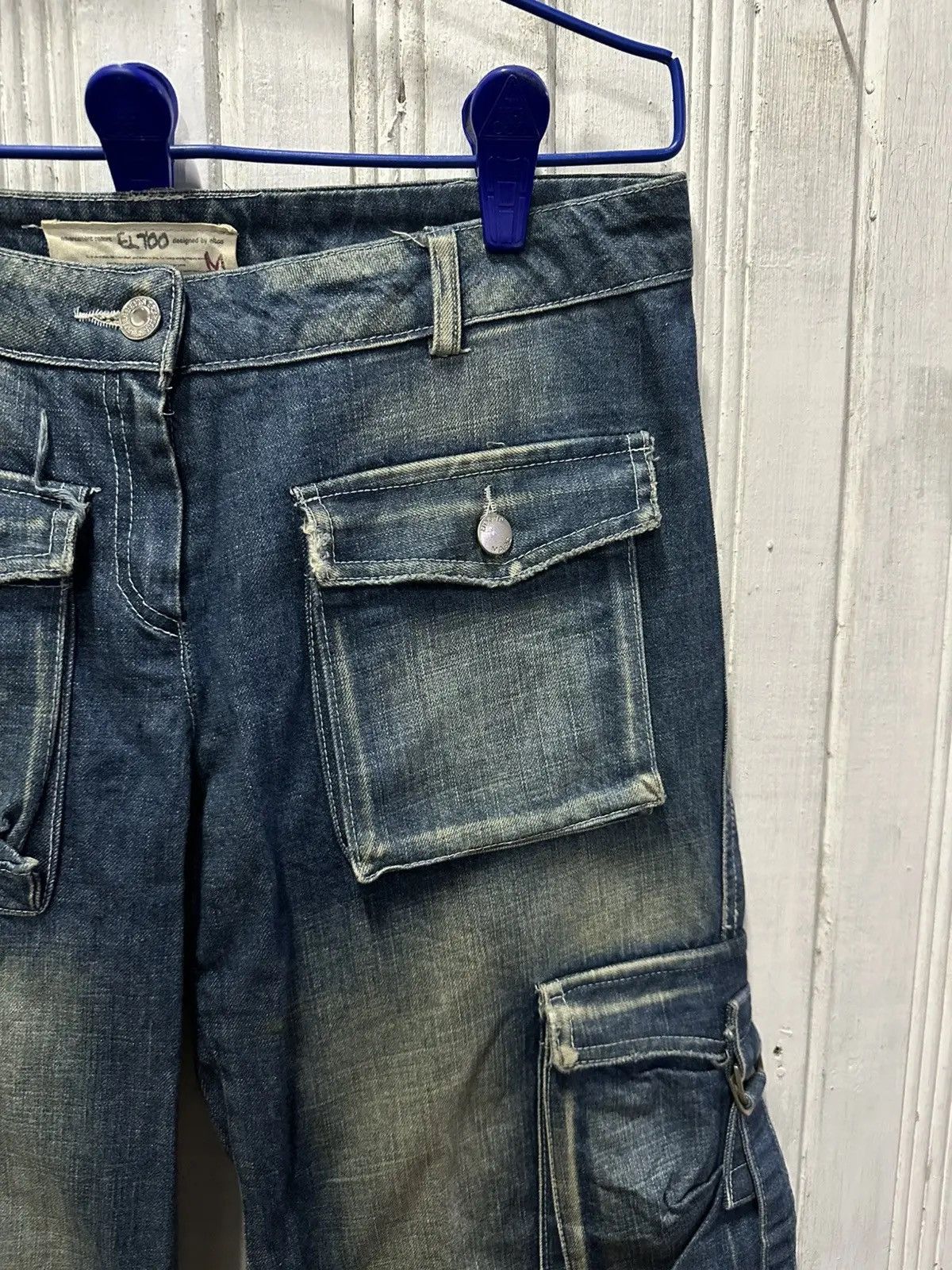 Marc by Marc Jacobs SICKS💥VINTAGE MARC JACOB JAPAN WIDE LEGS BONDAGE DENIM PANTS Size US 30 / EU 46 - 4 Thumbnail