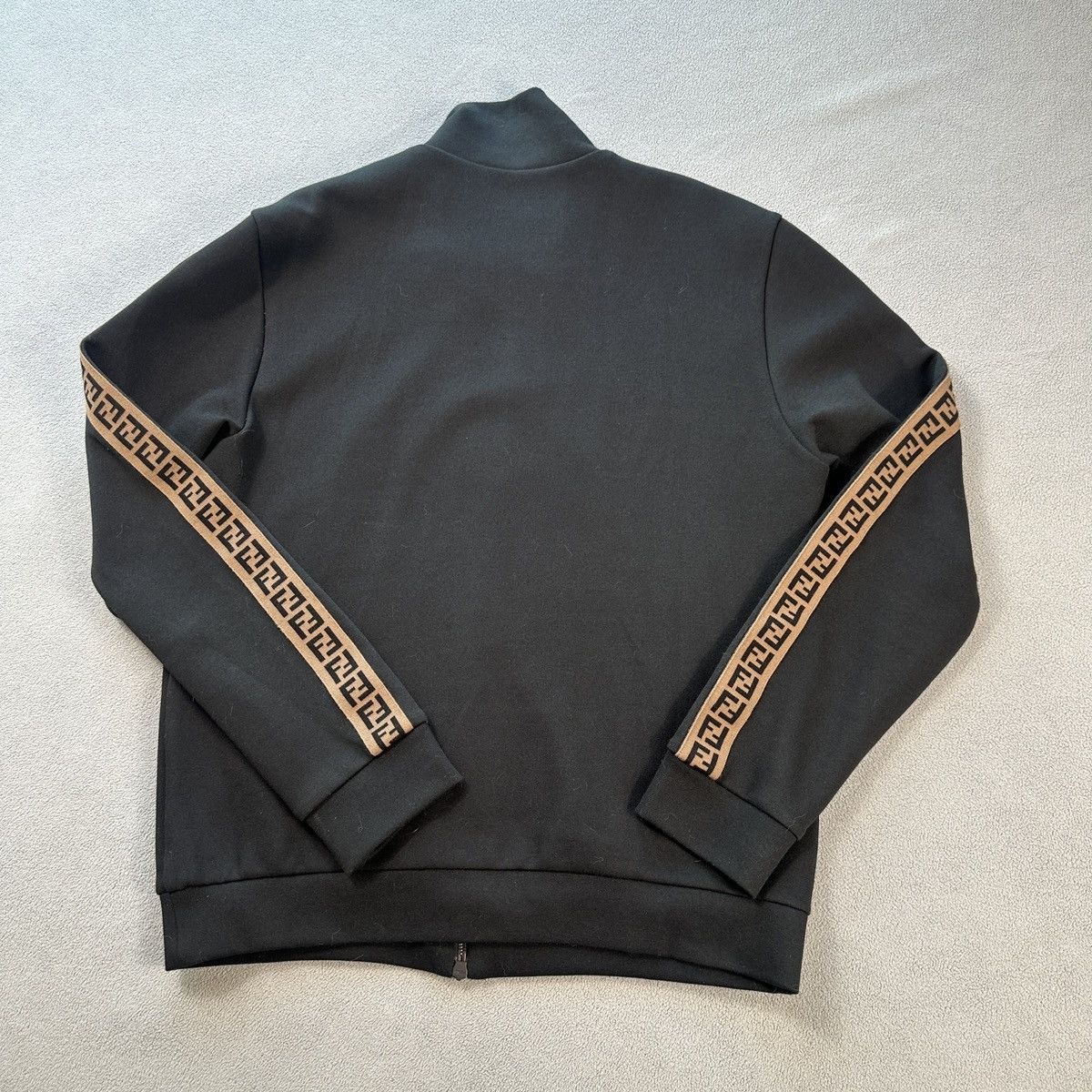 Fendi Fendi Track Jacket FF Logo Black Full Zip Made in Italy 48 Size US M / EU 48-50 / 2 - 2 Thumbnail