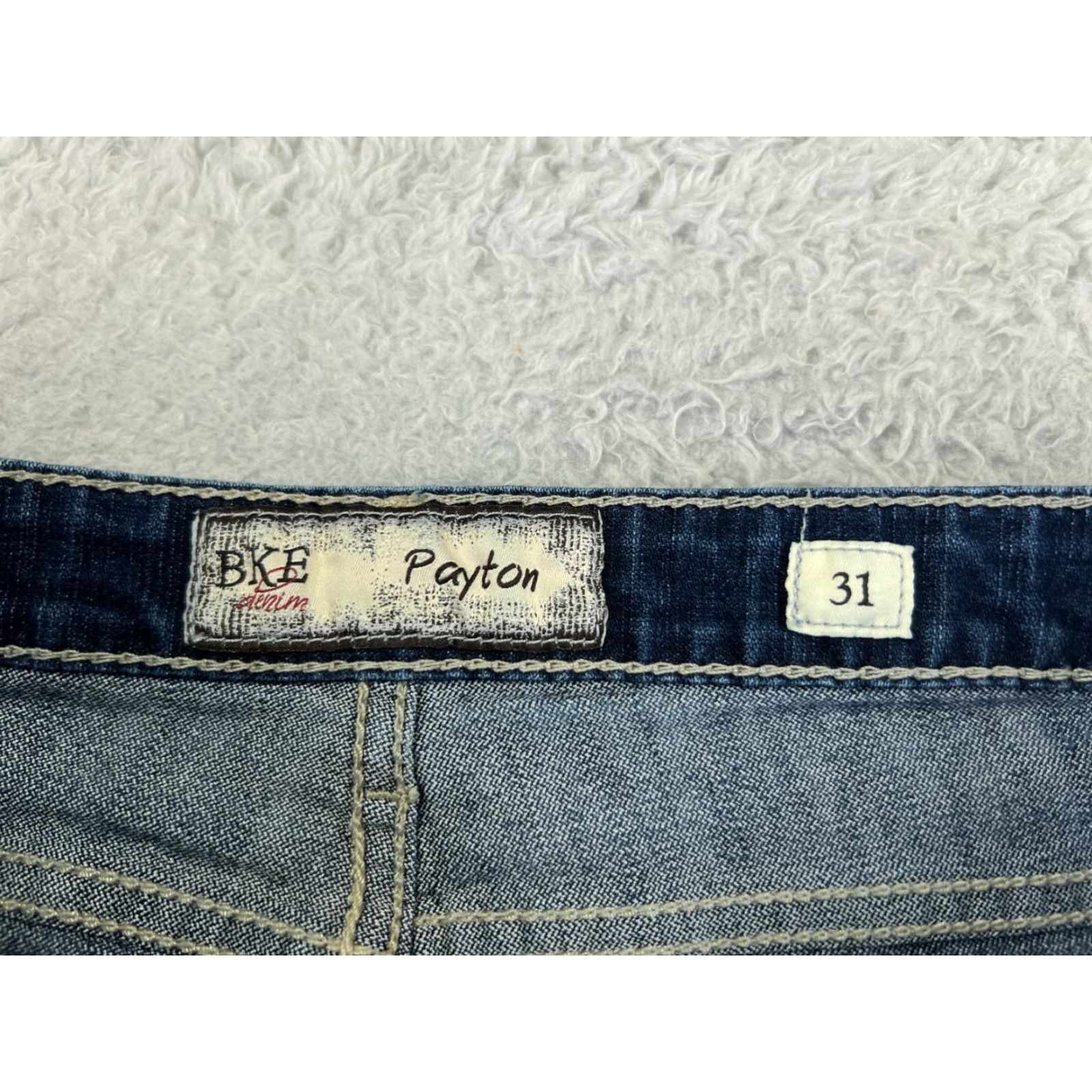 Vintage BKE Jeans Womens 31 Blue Denim Bootcut Cotton Payton Embroidered Buckle Size 24" / US 00 / IT 34 - 6 Thumbnail