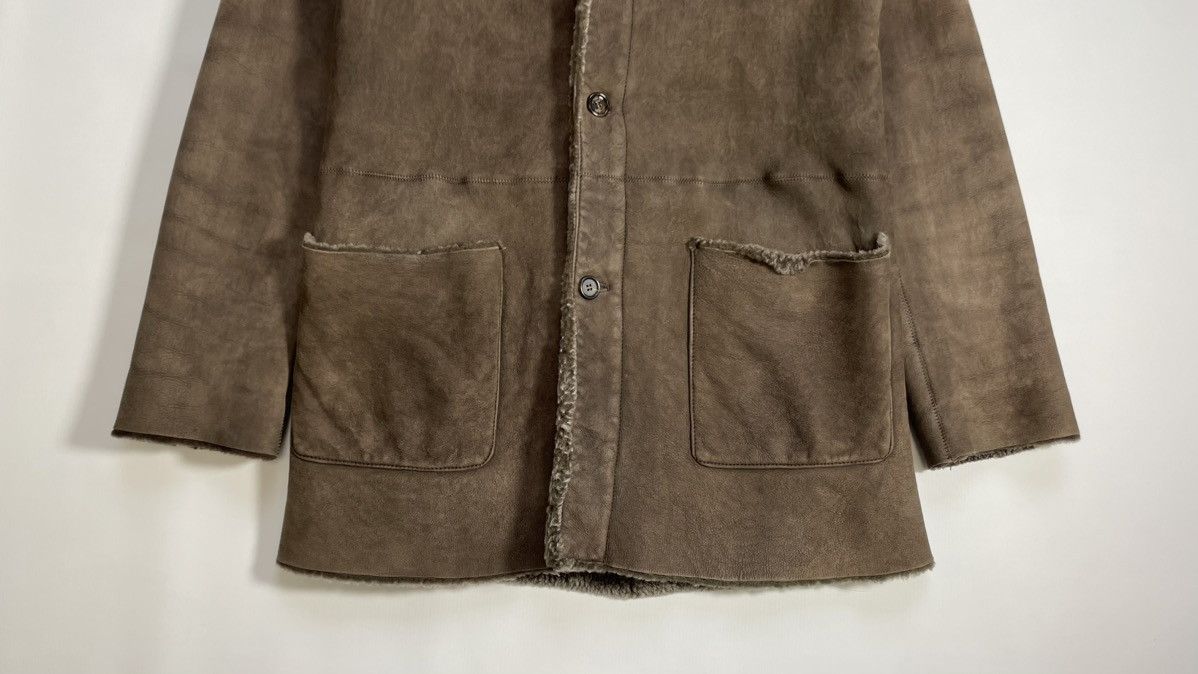 Prada A/W 07 Brown Shearling Overcoat Size US M / EU 48-50 / 2 - 10 Thumbnail