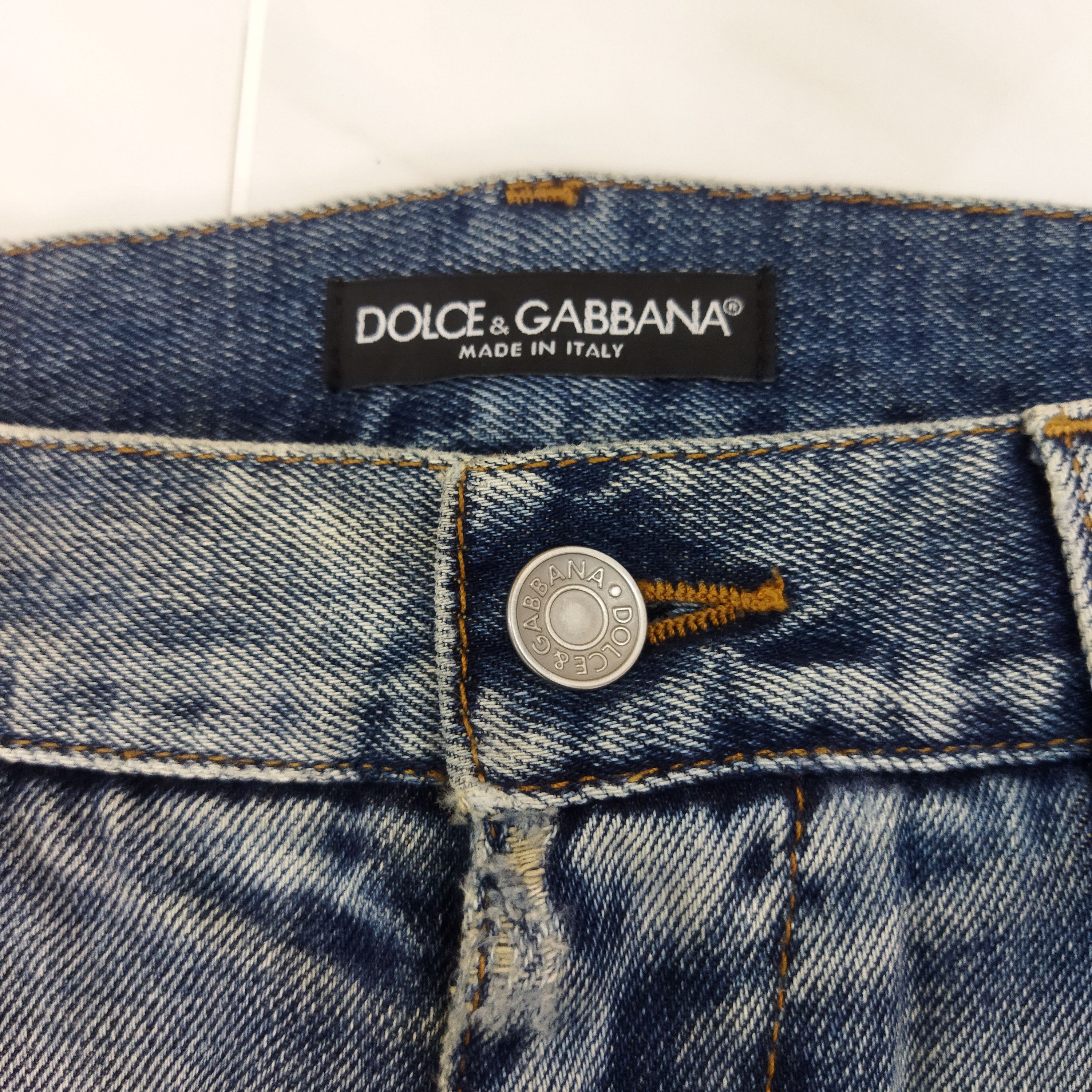 Dolce & Gabbana DOLCE GABBANA DISTRESSED BLUE JEANS PANTS Size US 34 / EU 50 - 6 Thumbnail