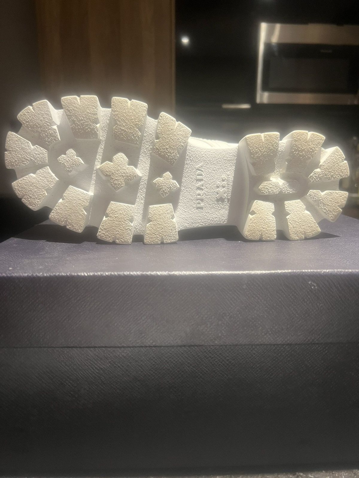 Prada Prada White Monolith leather and Re-Nylon boots with pouch Size US 9.5 / EU 42-43 - 9 Thumbnail
