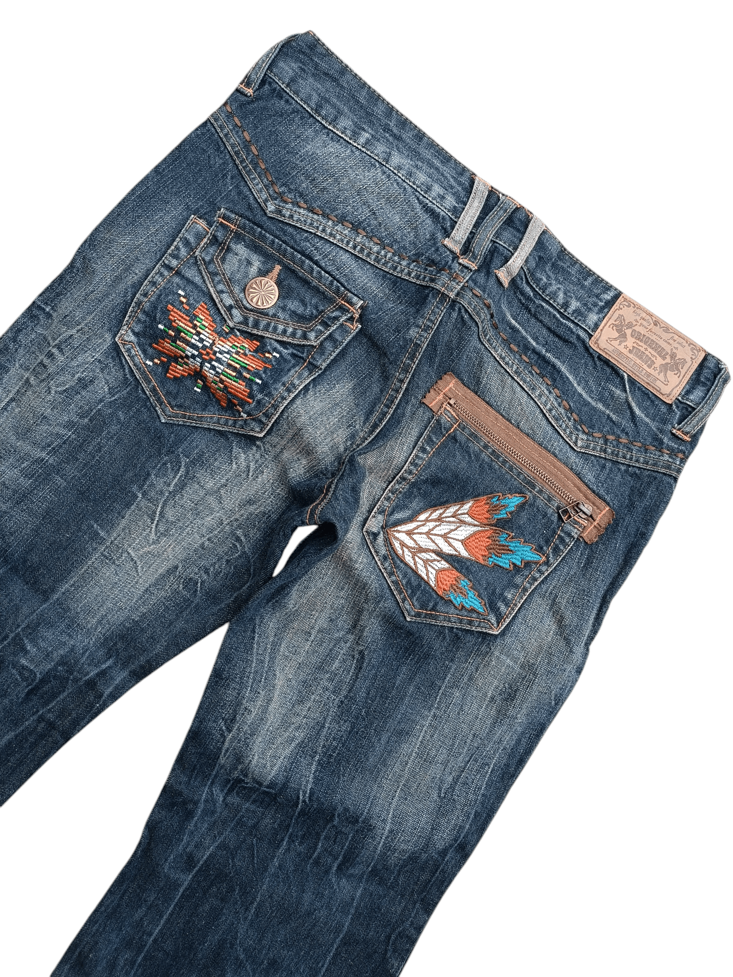 Hysteric Glamour × Japanese Brand × Tornado Mart Flare Japanese Brand Native Embroidery Low Rise Boot Cut Size US 32 / EU 48 - 16 Thumbnail
