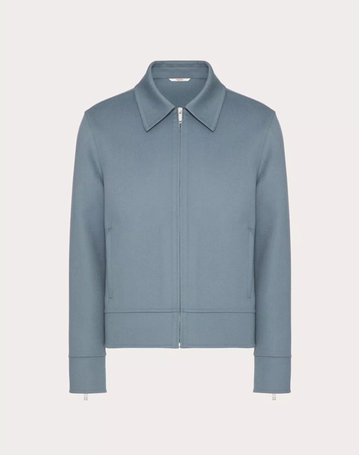 Valentino oc11z0625 Double Faced Wool Cashmere Jacket in Dusty Blue Size US M / EU 48-50 / 2 - 1 Thumbnail