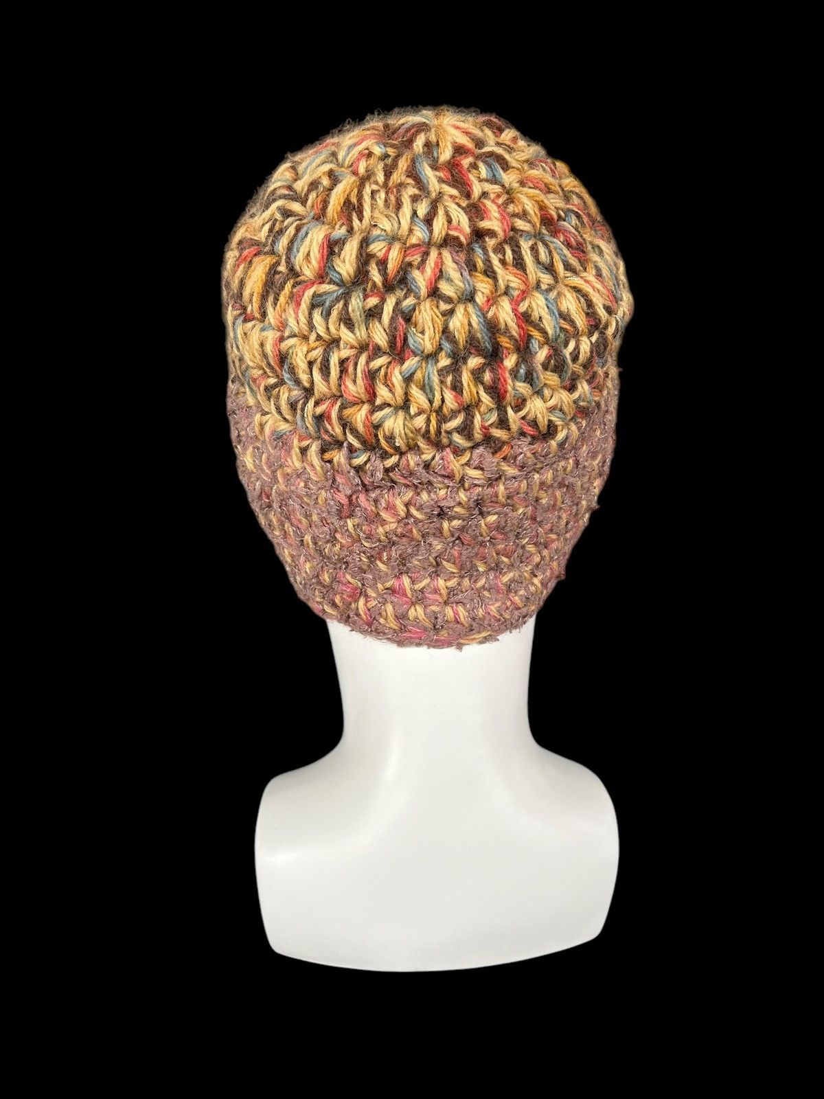 Japanese Brand × Kapital × Vintage Crochet Knitted handmade big Beanie Hats Rare ☠️☠️ Size ONE SIZE - 2 Thumbnail