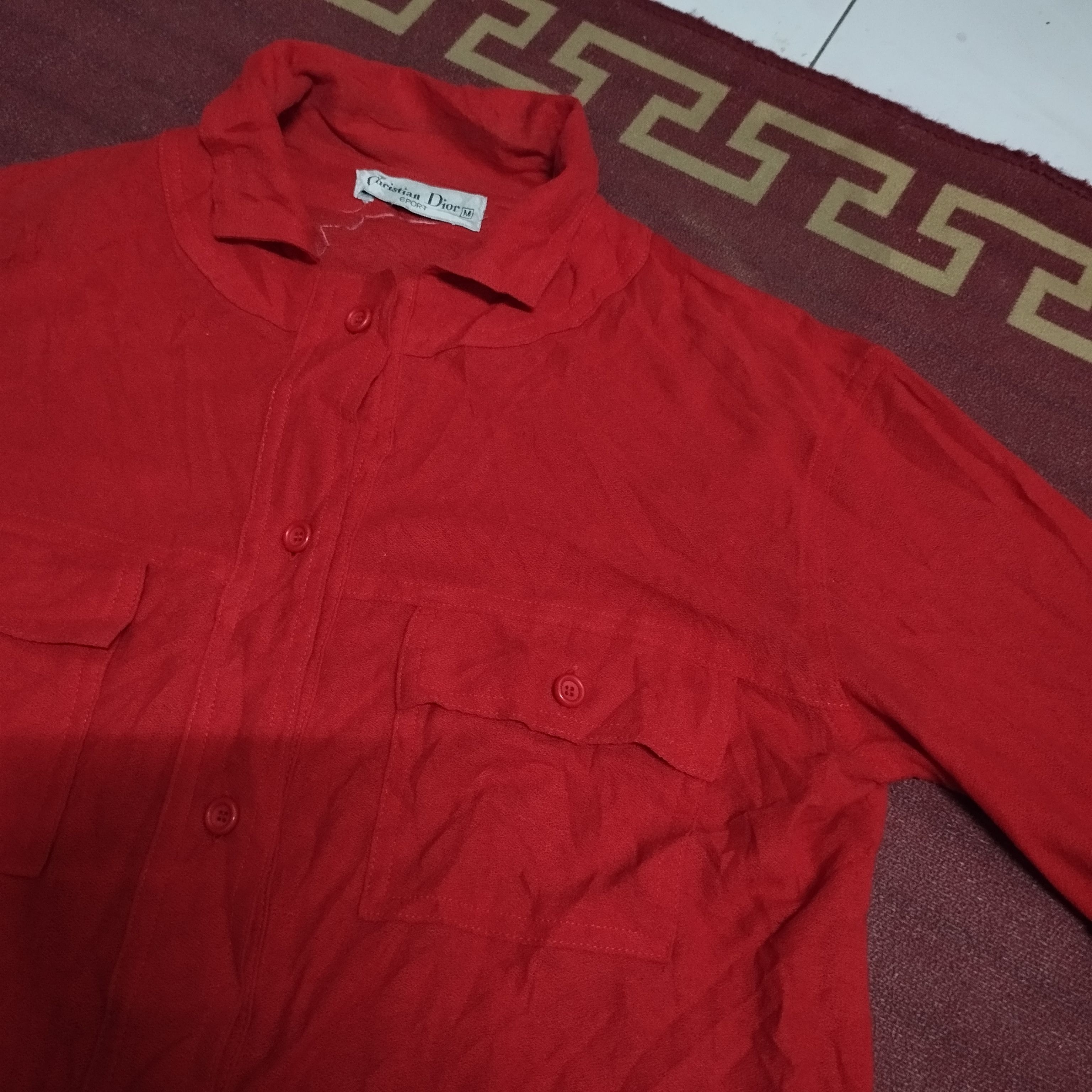 Christian Dior Monsieur Christian Dior Sports Button Collar Shirt Size M / US 6-8 / IT 42-44 - 3 Thumbnail