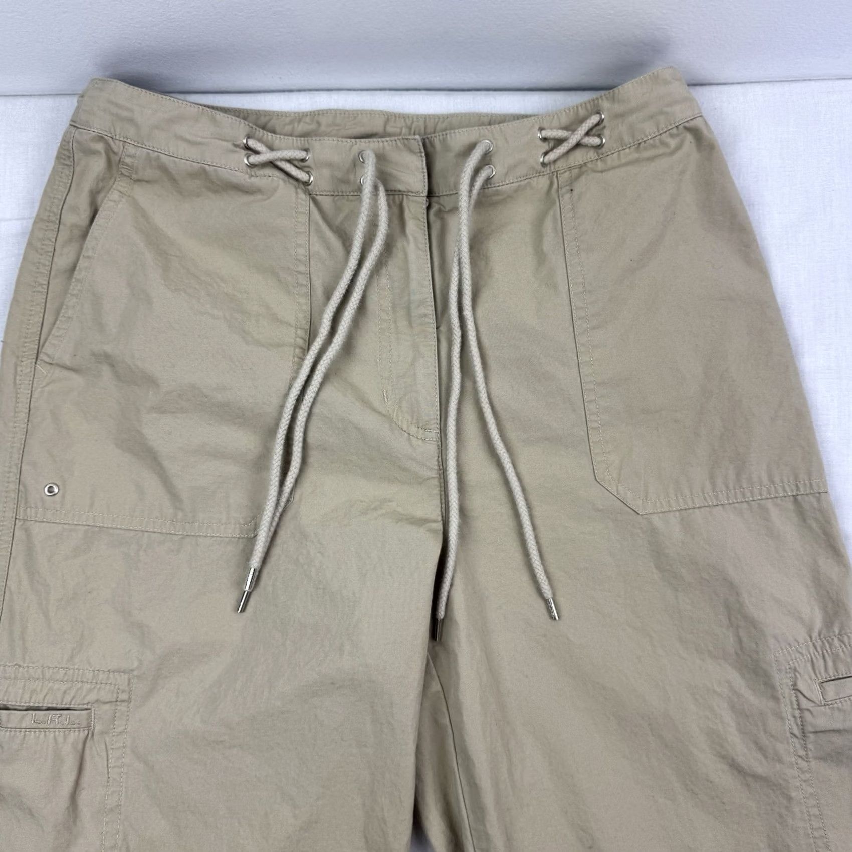 Ralph Lauren VINTAGE Lauren Ralph Lauren Pants Womens 10 Capri Beach Tropical Preppy Y2K Beige Floral Size 32" / US 10 / IT 46 - 3 Thumbnail