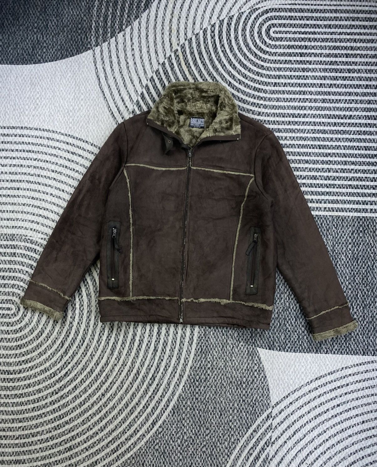 Japanese Brand Vintage BARCEDOS Real Street Order Suede Leather Jacket Size US M / EU 48-50 / 2 - 5 Thumbnail
