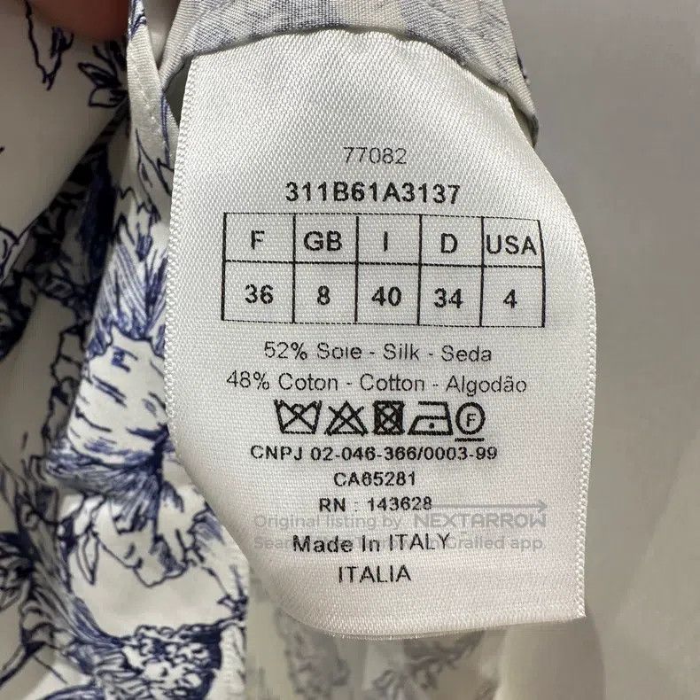 Dior Dior Full-print plant short-sleeved shirt Size XS / US 0-2 / IT 36-38 - 4 Thumbnail
