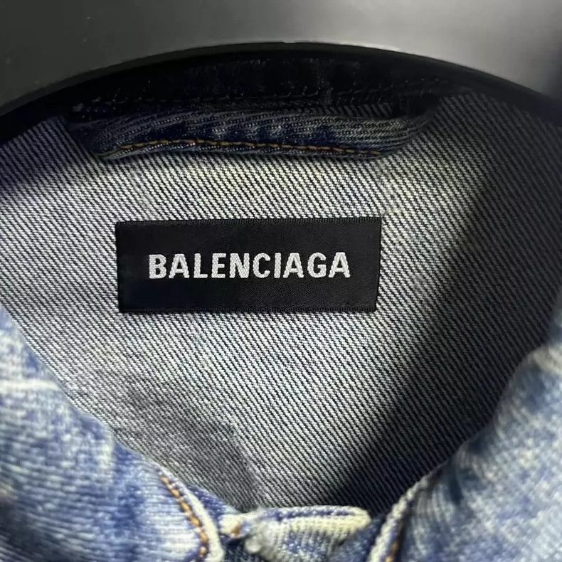 Balenciaga Balenciaga size 50 Denim Blue Logo Full Print Casual Singl Size US M / EU 48-50 / 2 - 4 Thumbnail