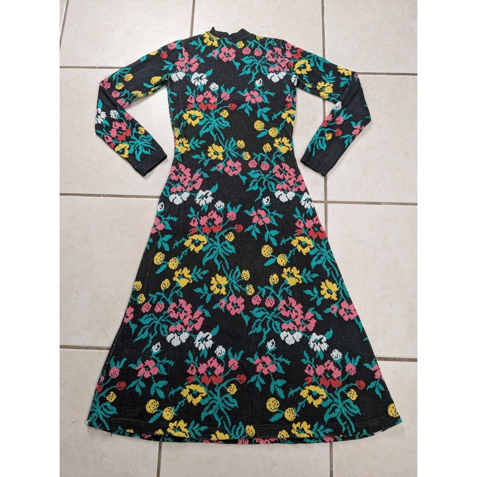 Betsey Johnson Betsey Johnson Alley Cat Sweater Dress Long Sleeve Floral Size M / US 6-8 / IT 42-44 - 15 Thumbnail