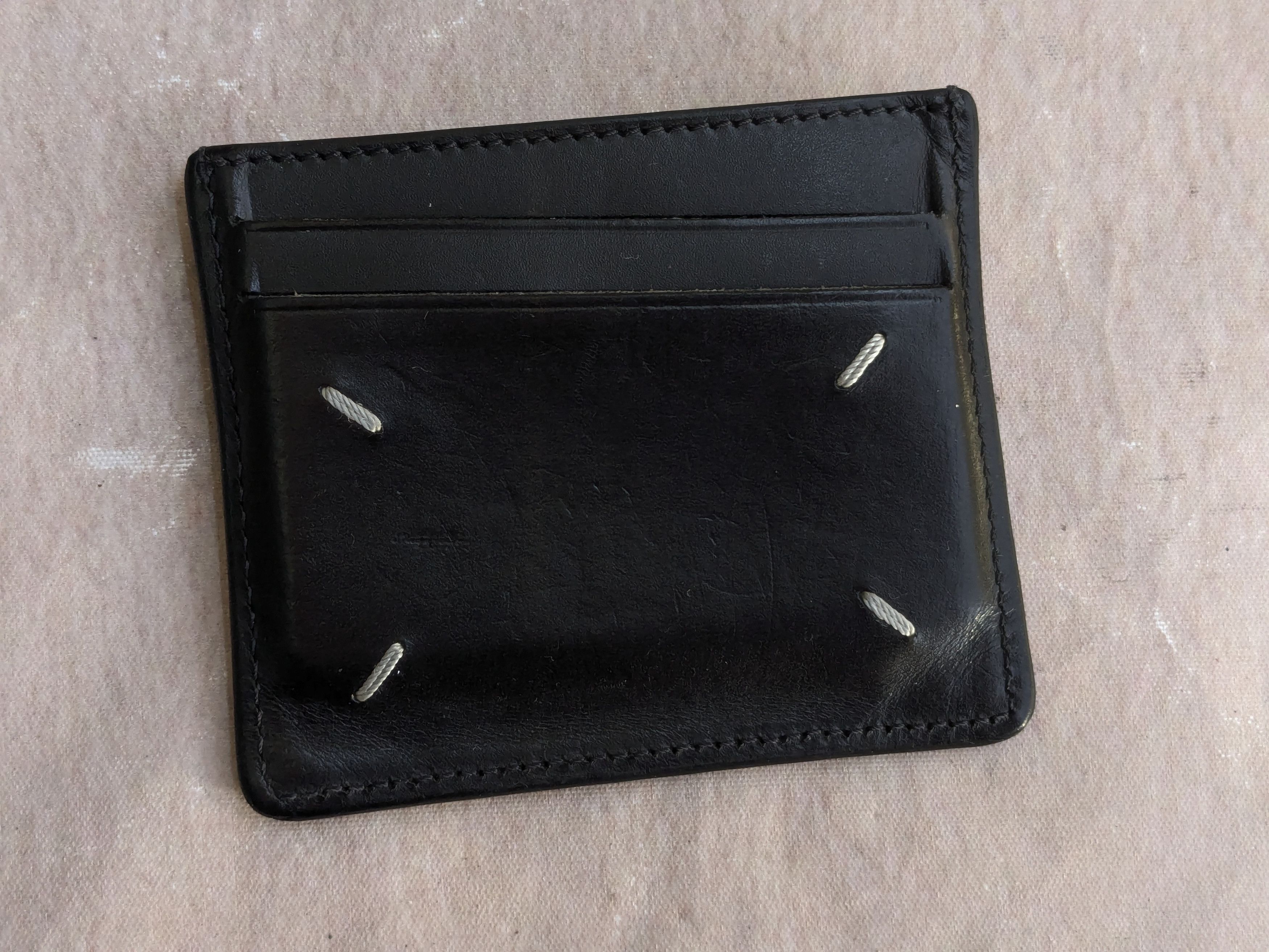Maison Margiela Maison Margiela Cardholder Wallet Black Leather Size ONE SIZE - 2 Thumbnail