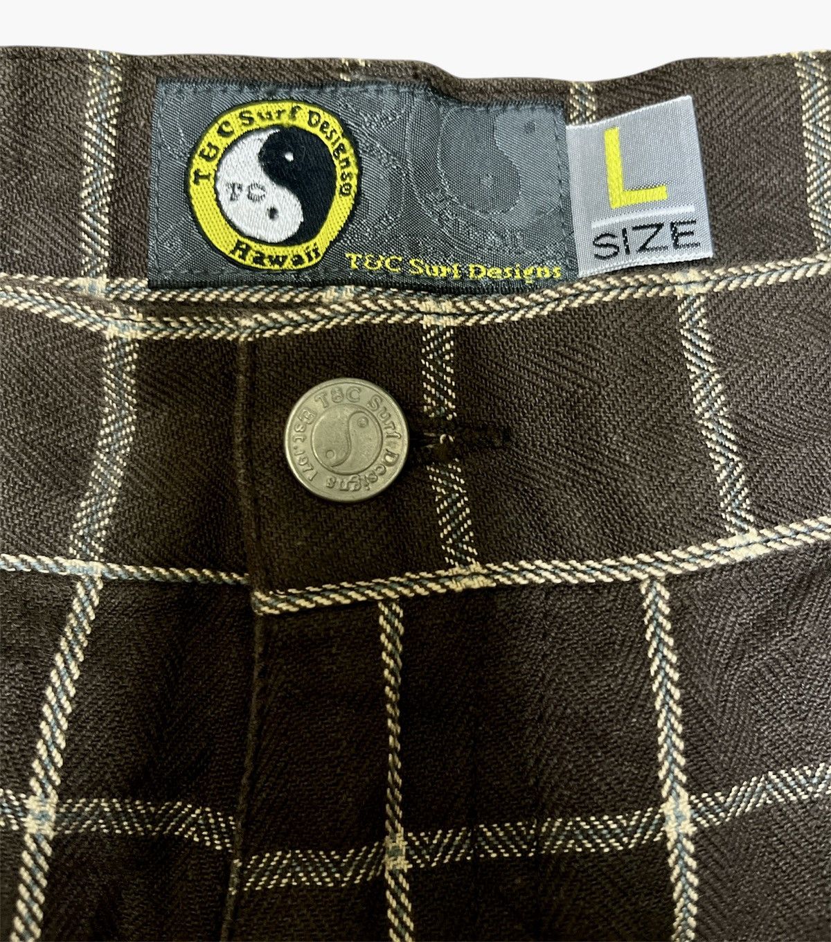 Japanese Brand T&C Surf Designs Check Carpenter Trousers Size US 34 / EU 50 - 3 Thumbnail