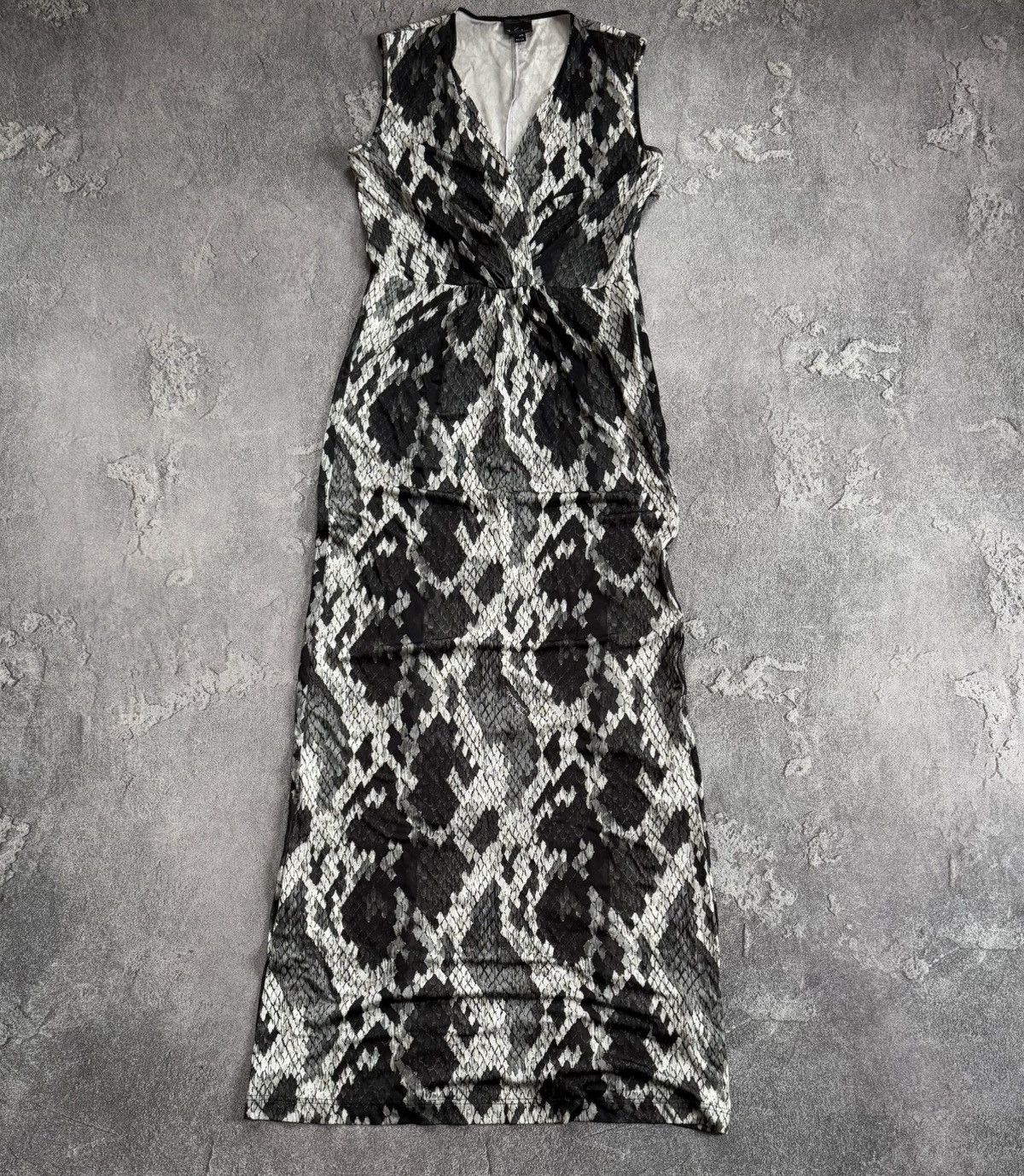Cavalli Class × Just Cavalli × Roberto Cavalli Just Cavalli 46 animal print snake 🐍 piton long dress Size L / US 10 / IT 46 - 4 Thumbnail