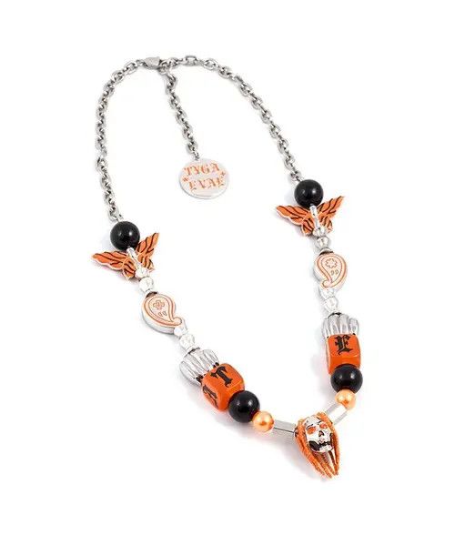 VIBE Tyga X Evae Adjustable Orange Pendant Necklace Size ONE SIZE - 3 Thumbnail