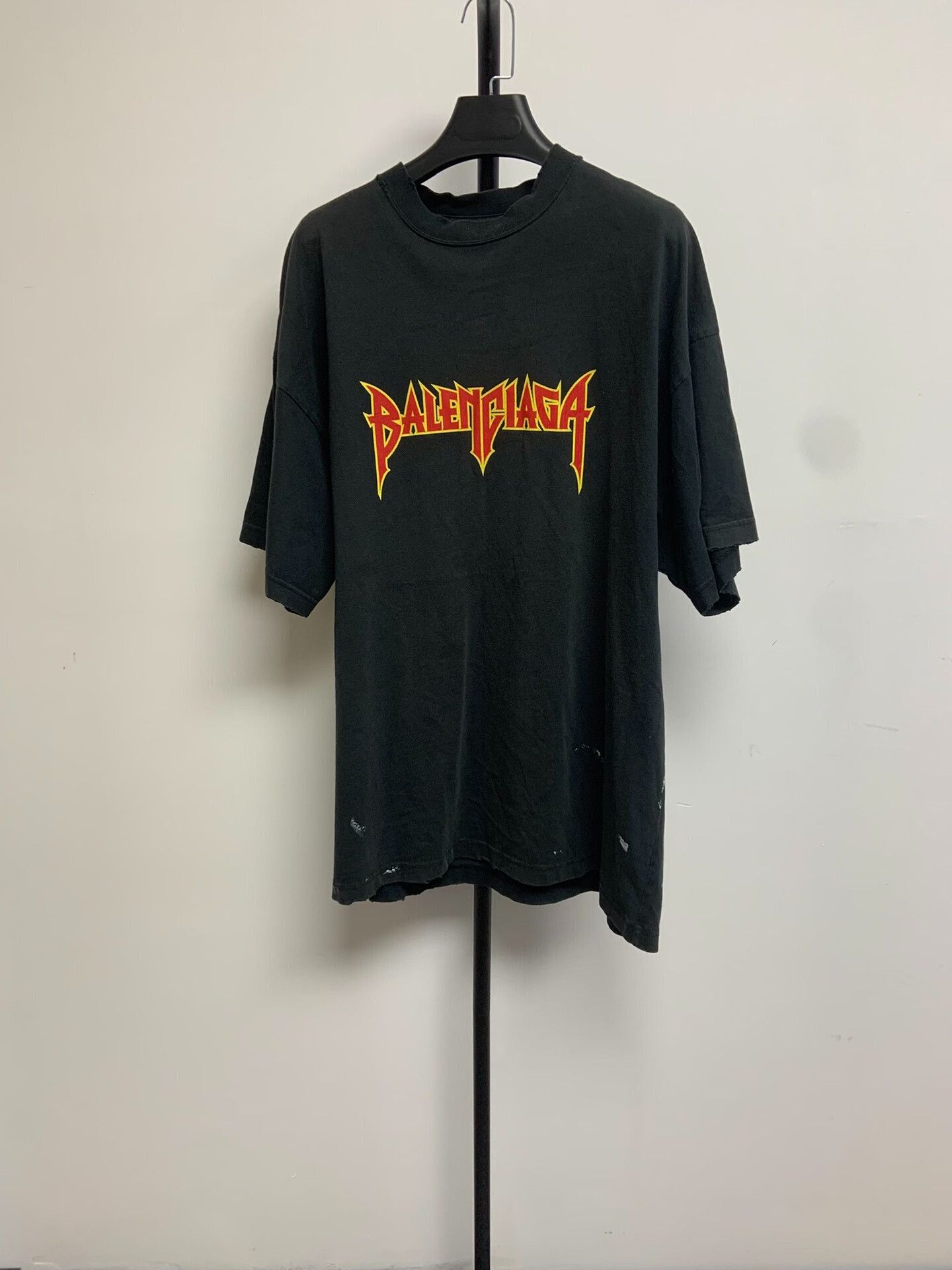 Balenciaga Balenciaga Metallica Lightning Logo Short-Sleeve T-Shirt Size US M / EU 48-50 / 2 - 1 Thumbnail