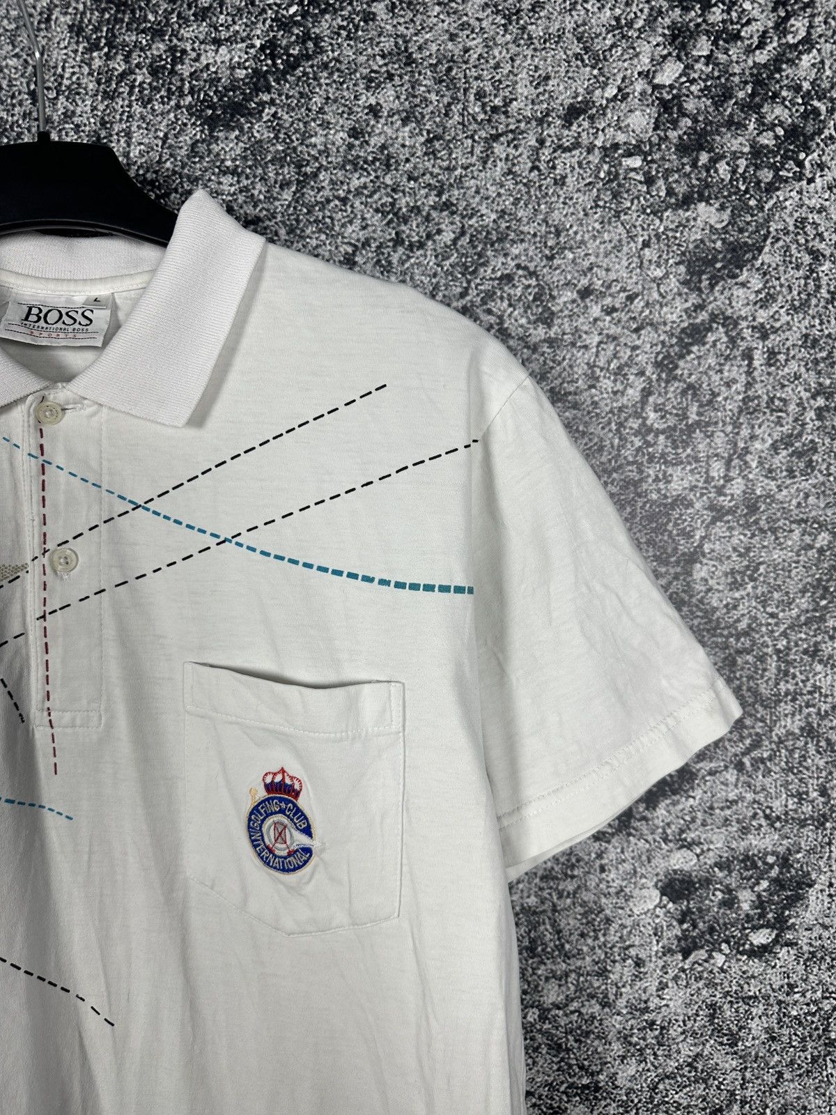 Hugo Boss BOSS Hugo Boss International Golfing Club Vintage Polo Shirt Size US L / EU 52-54 / 3 - 4 Thumbnail