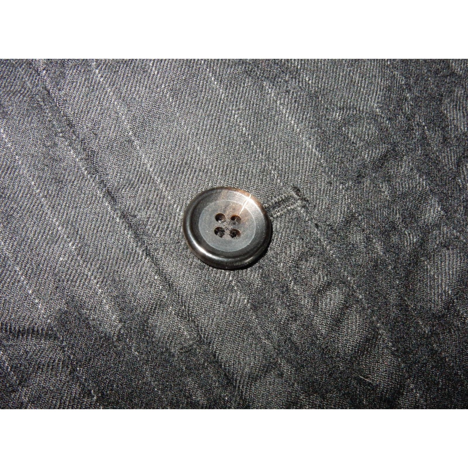 Juicy Couture VINTAGE Juicy Couture Blazer Jacket Men's 40 Black Cotton 2-Button Single Vent 30" Length Size 40R - 4 Thumbnail