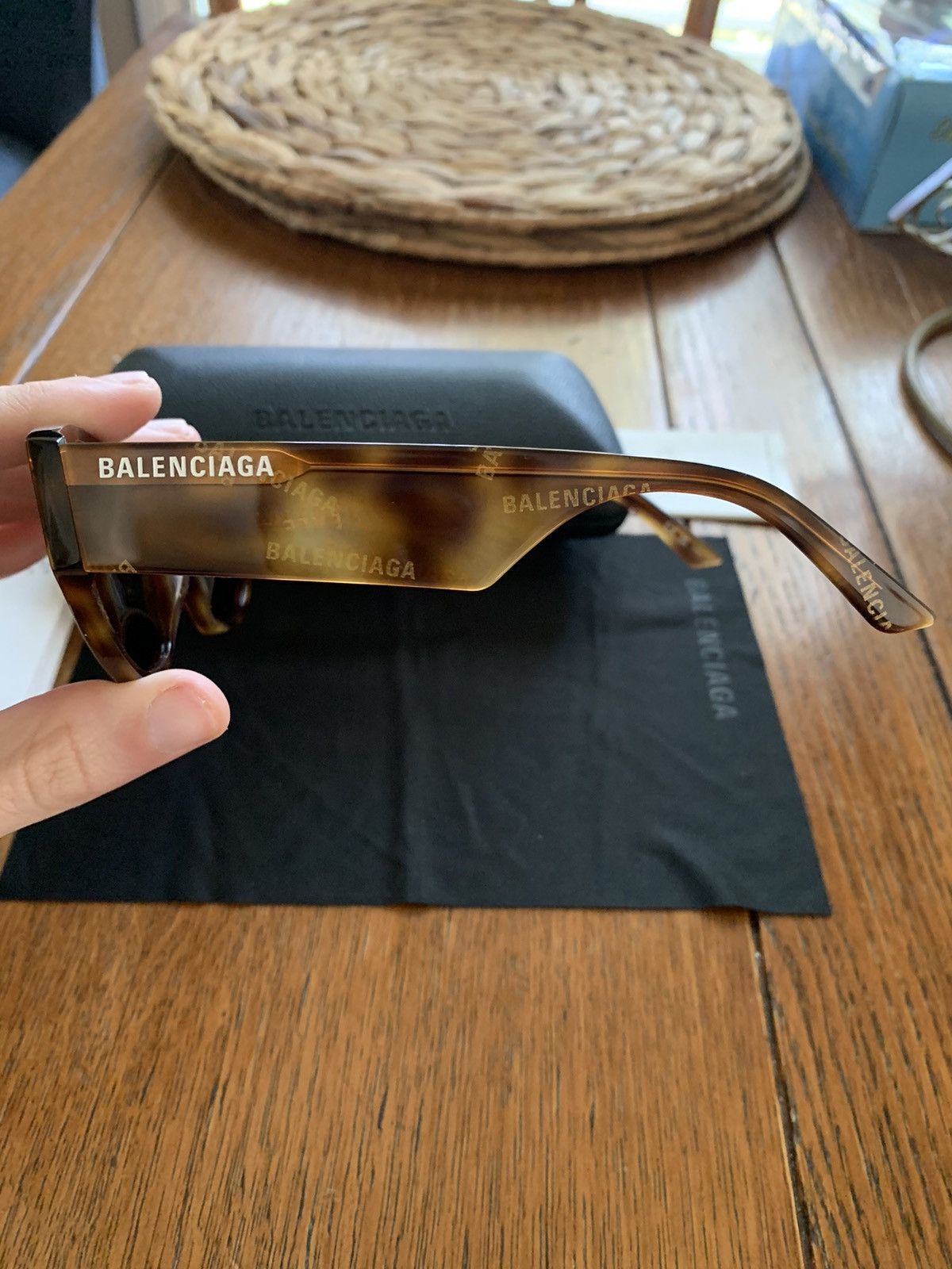 Balenciaga × Designer *RARE* New Balenciaga All Over Print AOP Tortoise Sunglasses Size ONE SIZE - 2 Thumbnail