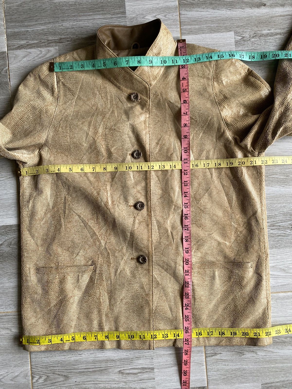 20471120 × Vintage Japanese Brand Leather Jacket Size L / US 10 / IT 46 - 12 Thumbnail