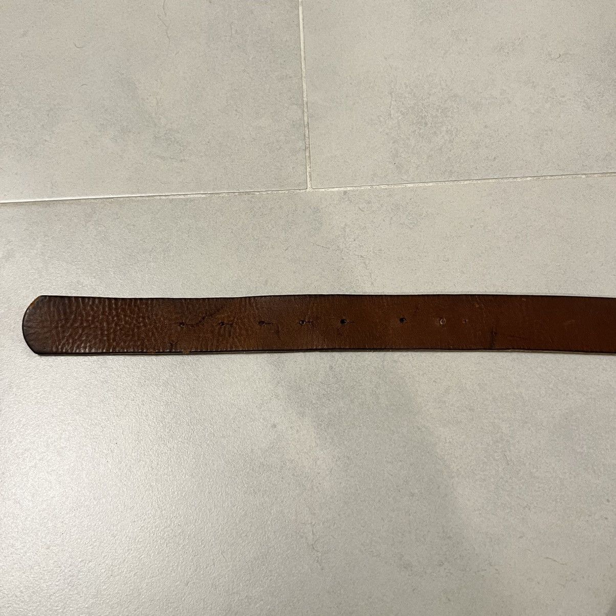 Vintage Vintage Country Music Brass Leather and Suede Belt Size 38 - 4 Thumbnail