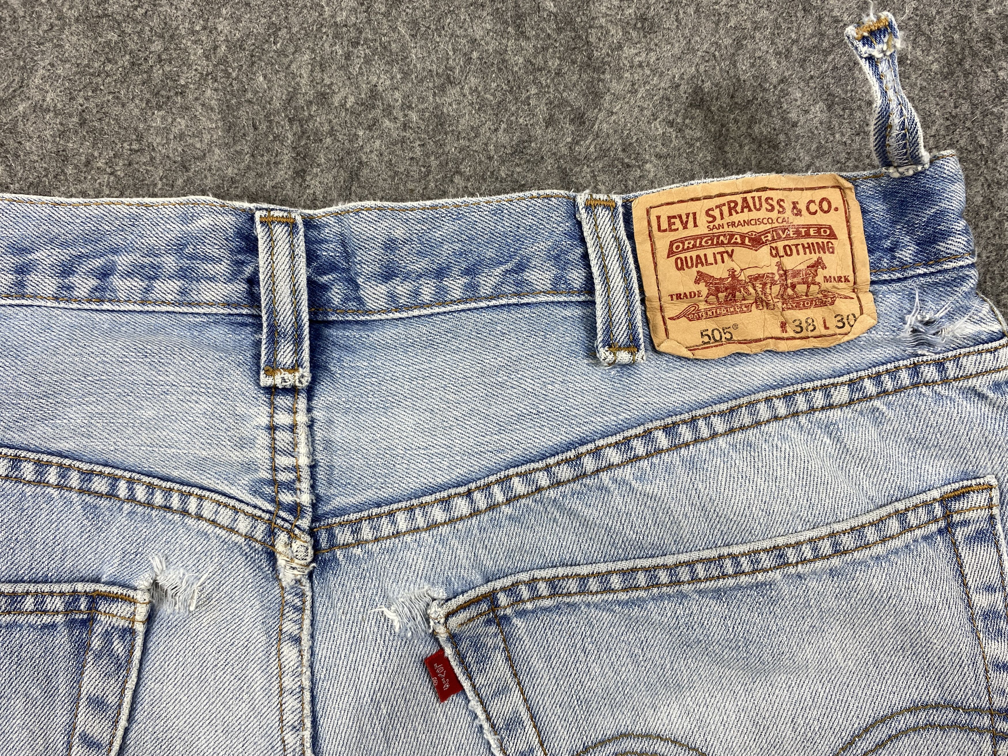 Levi's Light Blue Wash Vintage Levi's 505 36x28.5 Denim -JN1769 Size US 36 / EU 52 - 9 Thumbnail