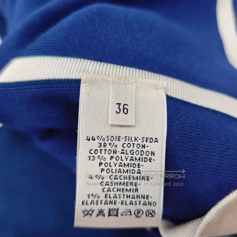 Hermes Hermes Blue Knit Zip-Up Jacket Size XS / US 0-2 / IT 36-38 - 6 Thumbnail