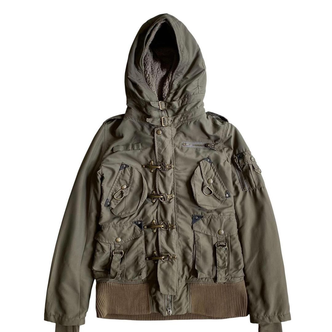 Japanese Brand Fakedelic inner sherpa multipocket hooded heavy jacket Size S / US 4 / IT 40 - 3 Thumbnail