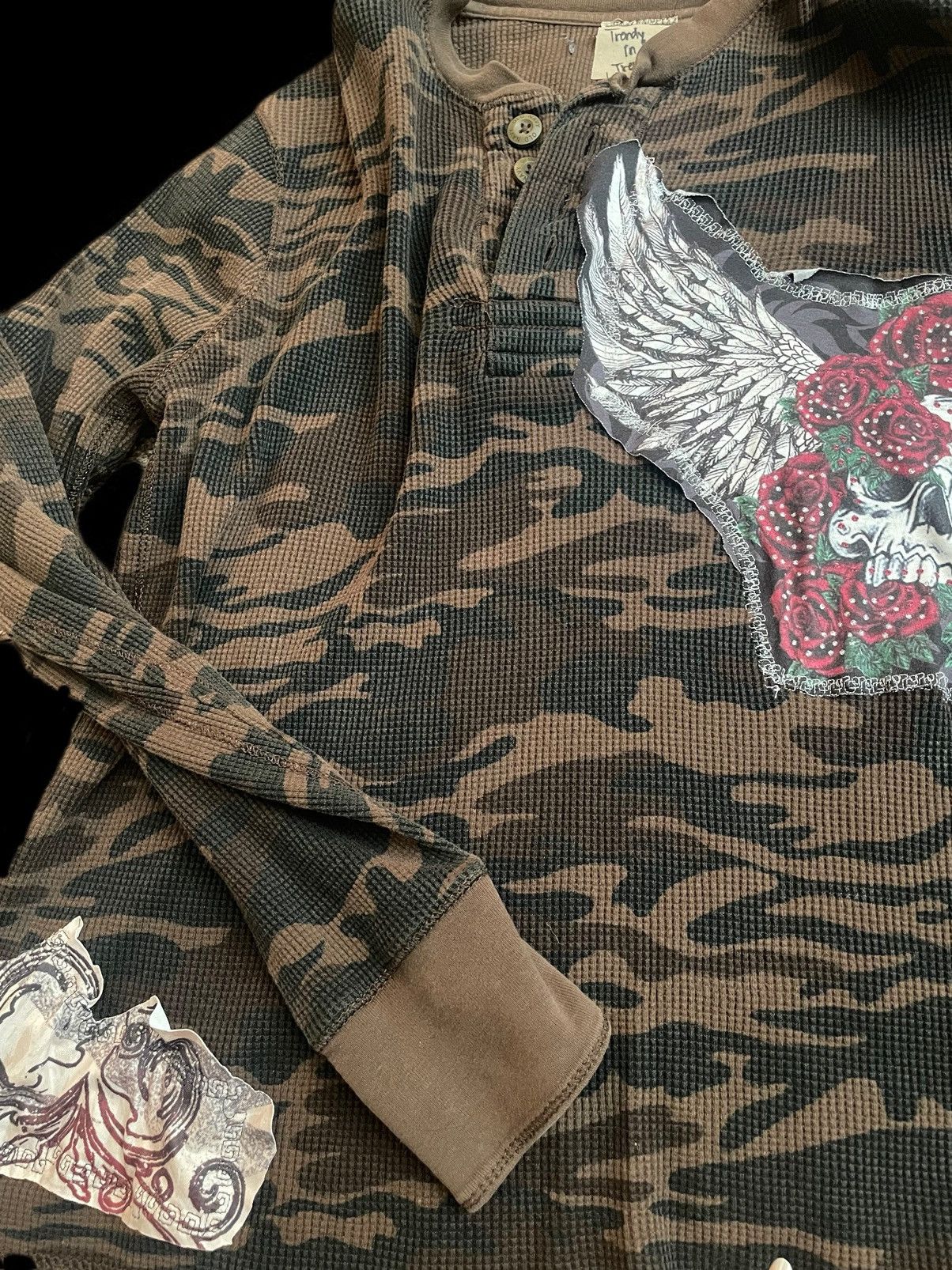 Handmade Thermal Patchwork Camo Long Sleeve Size US M / EU 48-50 / 2 - 3 Thumbnail