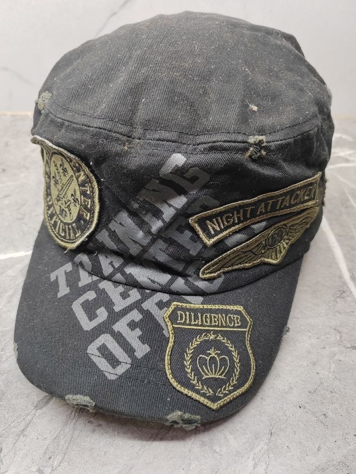 If Six Was Nine Vintage Military Cadet Distressed Style Cap Hat Size ONE SIZE - 2 Thumbnail