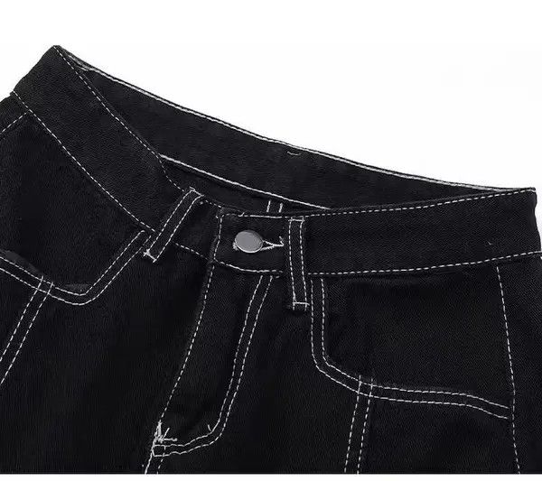 VIBE Black Cargo Carpenter Denim Jeans Size US 32 / EU 48 - 3 Thumbnail