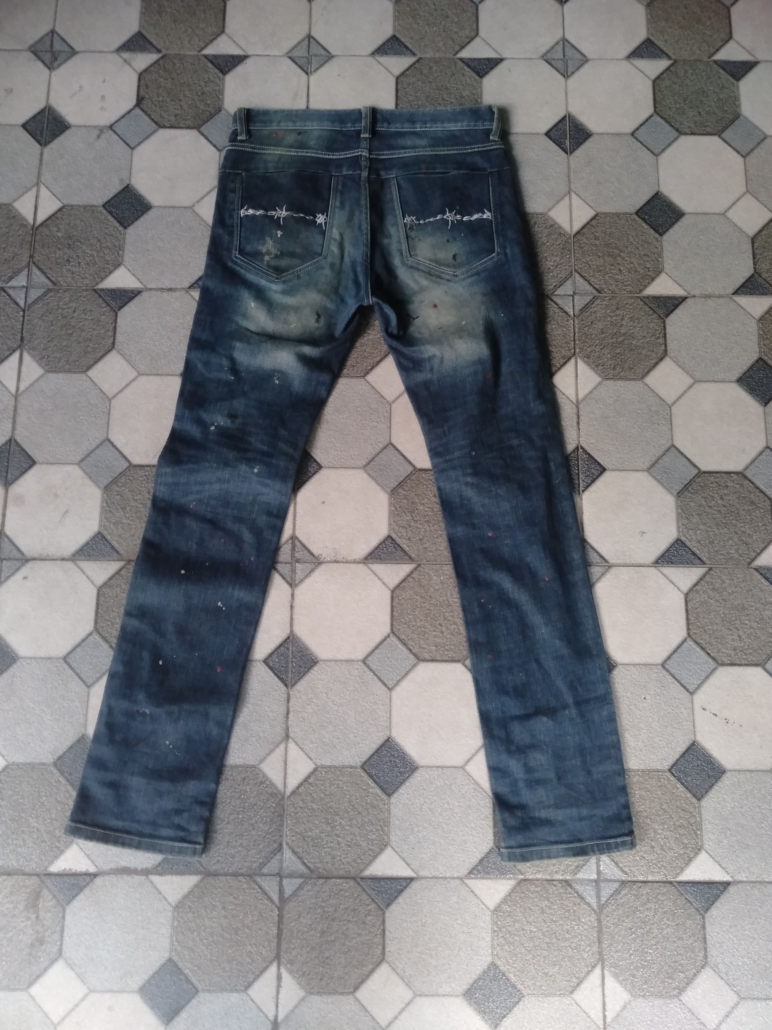 Hysteric Glamour × If Six Was Nine THE STORYI &&& DISTRESSED PAINTED DENIM Size US 33 - 3 Thumbnail