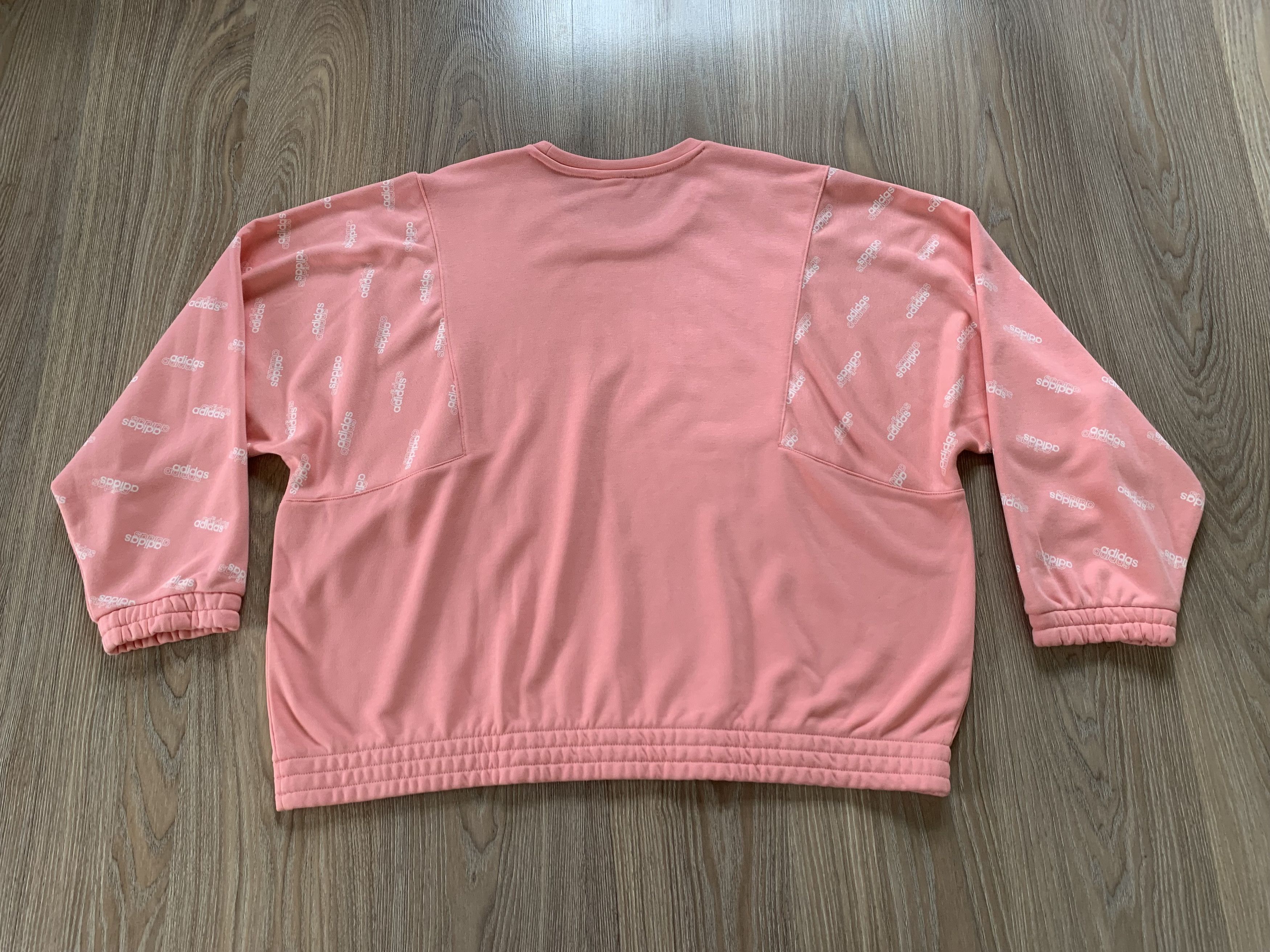 Adidas Women's Adidas Pink Big Logo Oversized Sweatshirt Size XXL / US 16-18 / IT 52-54 - 3 Thumbnail