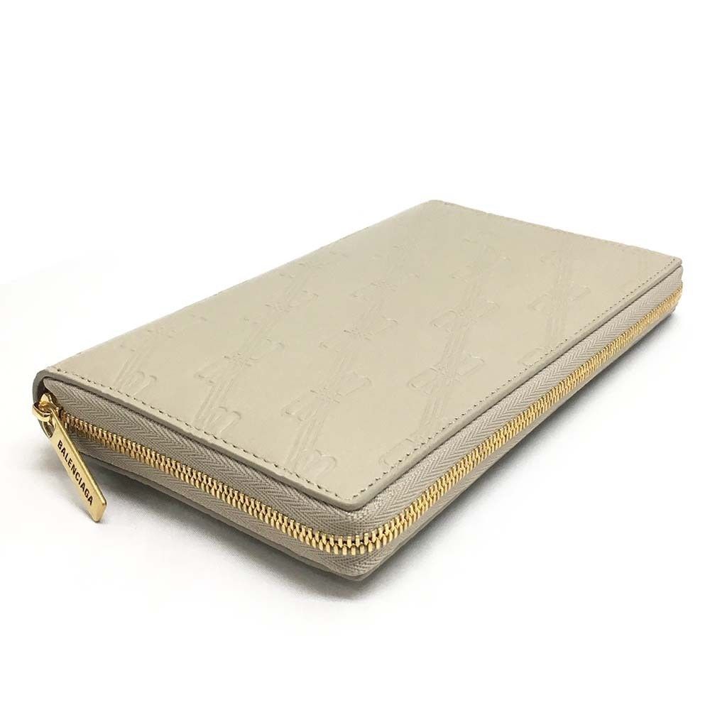 Balenciaga o1mt1gz0924 Size: OS / Continental Zip Wallet Fit in Beige Size ONE SIZE - 3 Thumbnail