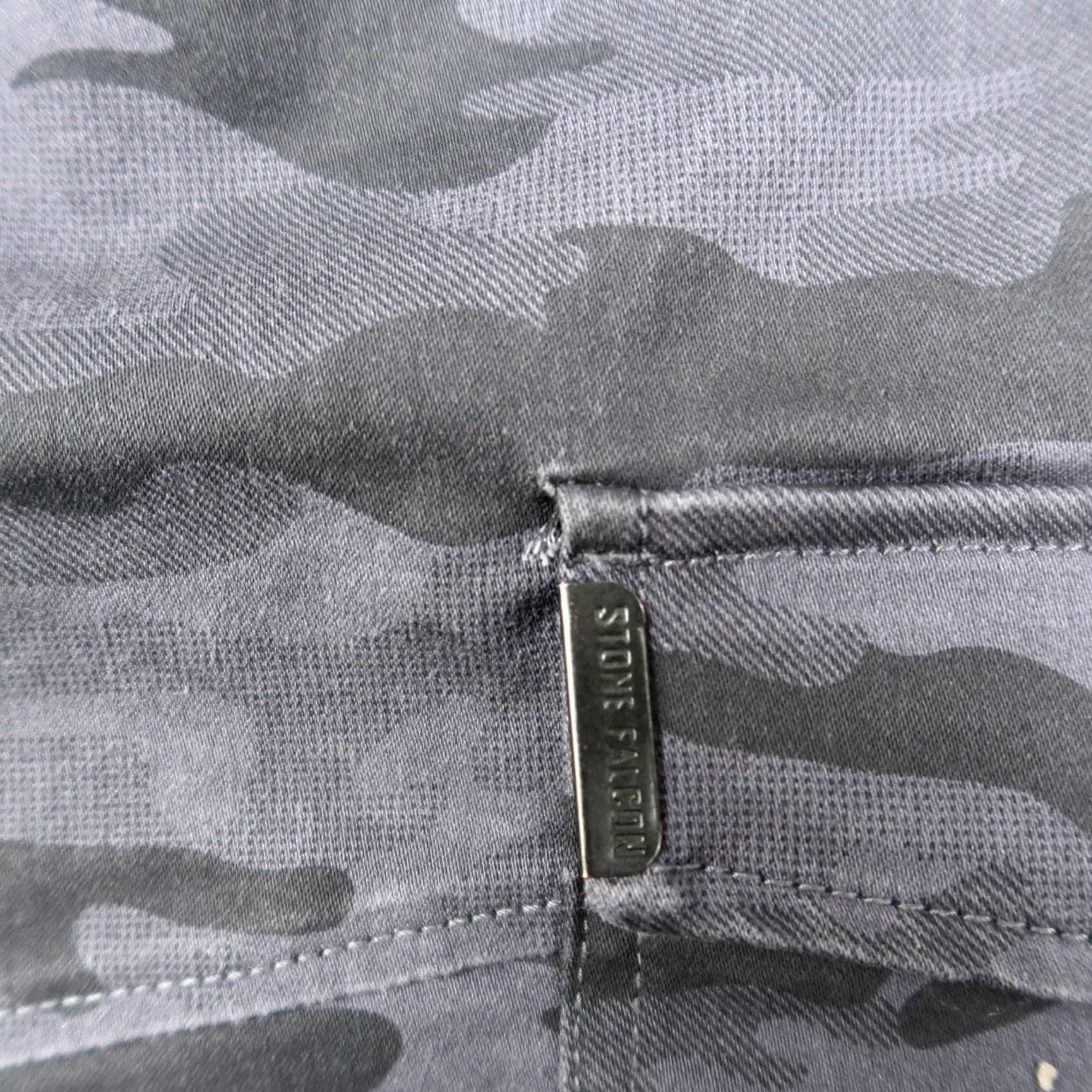 Vintage Stone Falcon Pants Mens M Medium Blue Camo Cargo Jogger Slim Fit Stretch Size US 31 - 4 Thumbnail